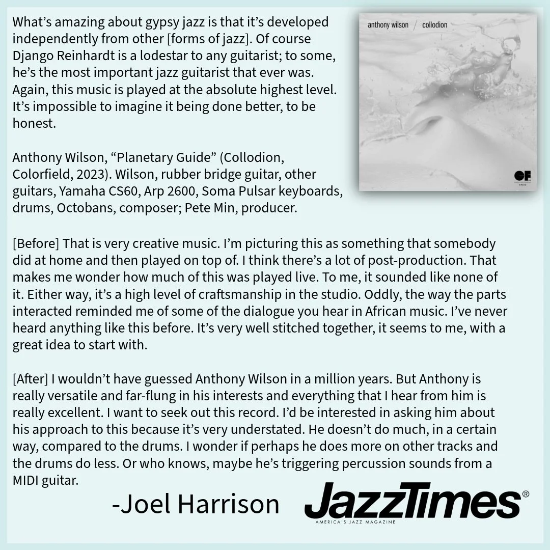 Wonderful piece on @jazztimesmag where @harrisongtr talks about Collodion by @wilsonthecurator