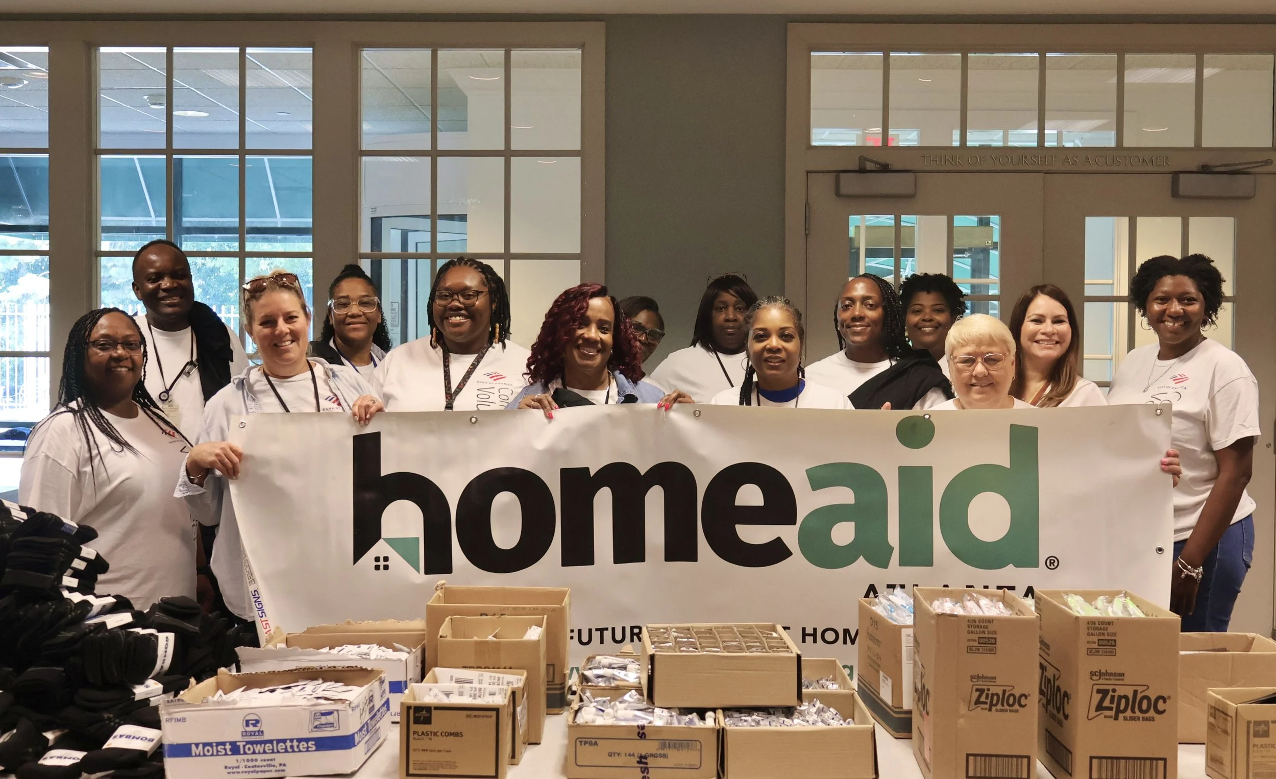 Bank of America Packs 1,000 CareKits
