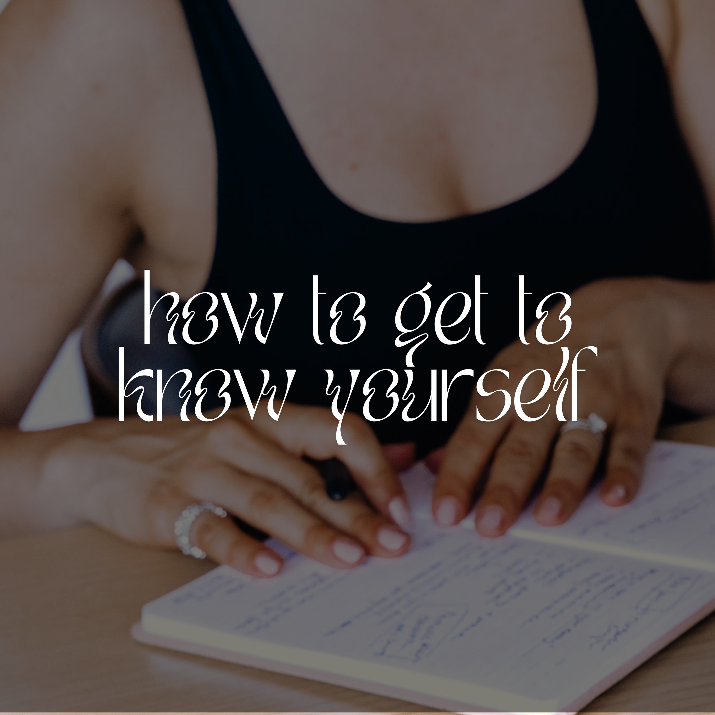 How to Get to Know Yourself