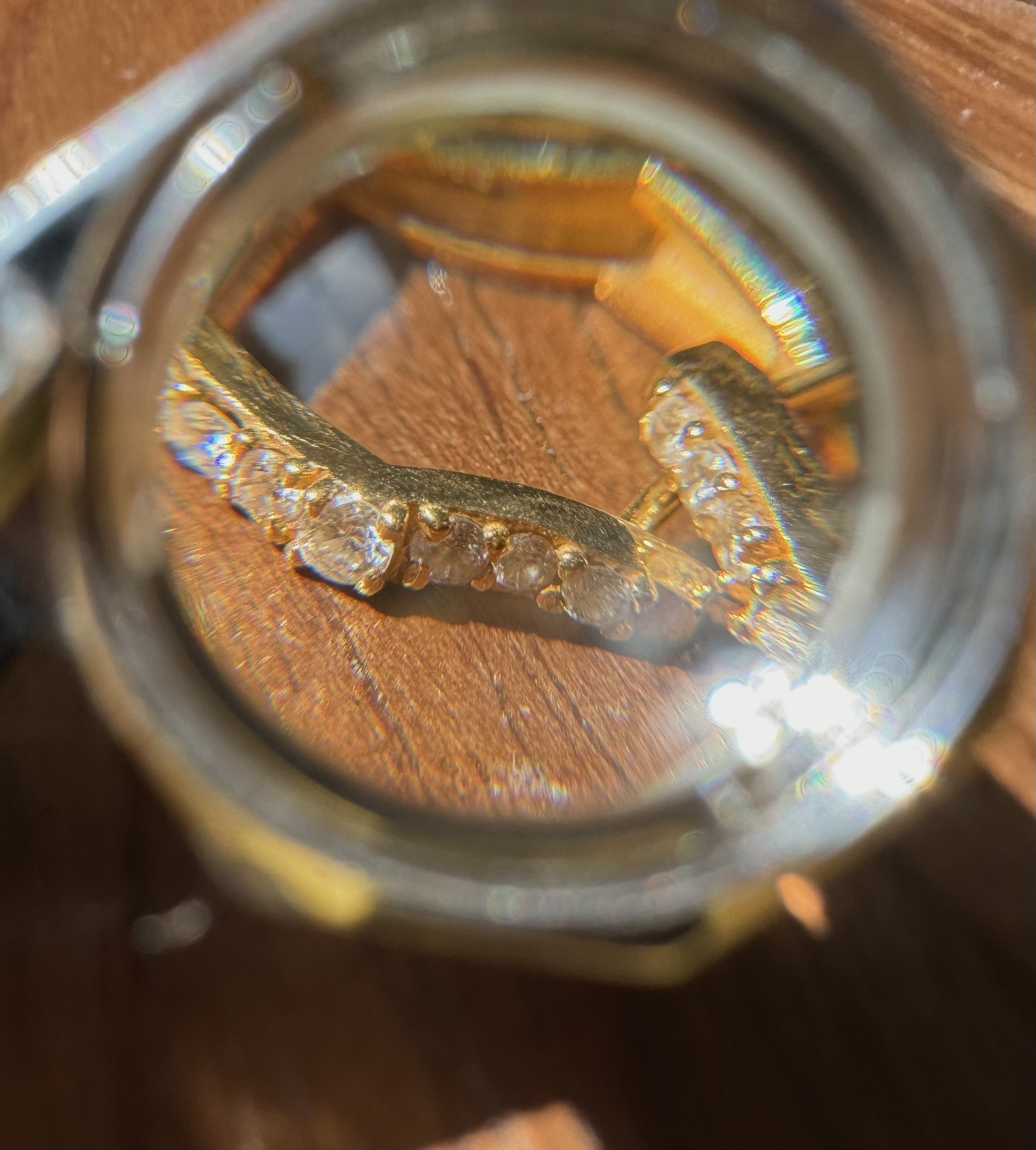 Diamond Wave hoops in 18k yellow gold Elissar Jewels.jpeg