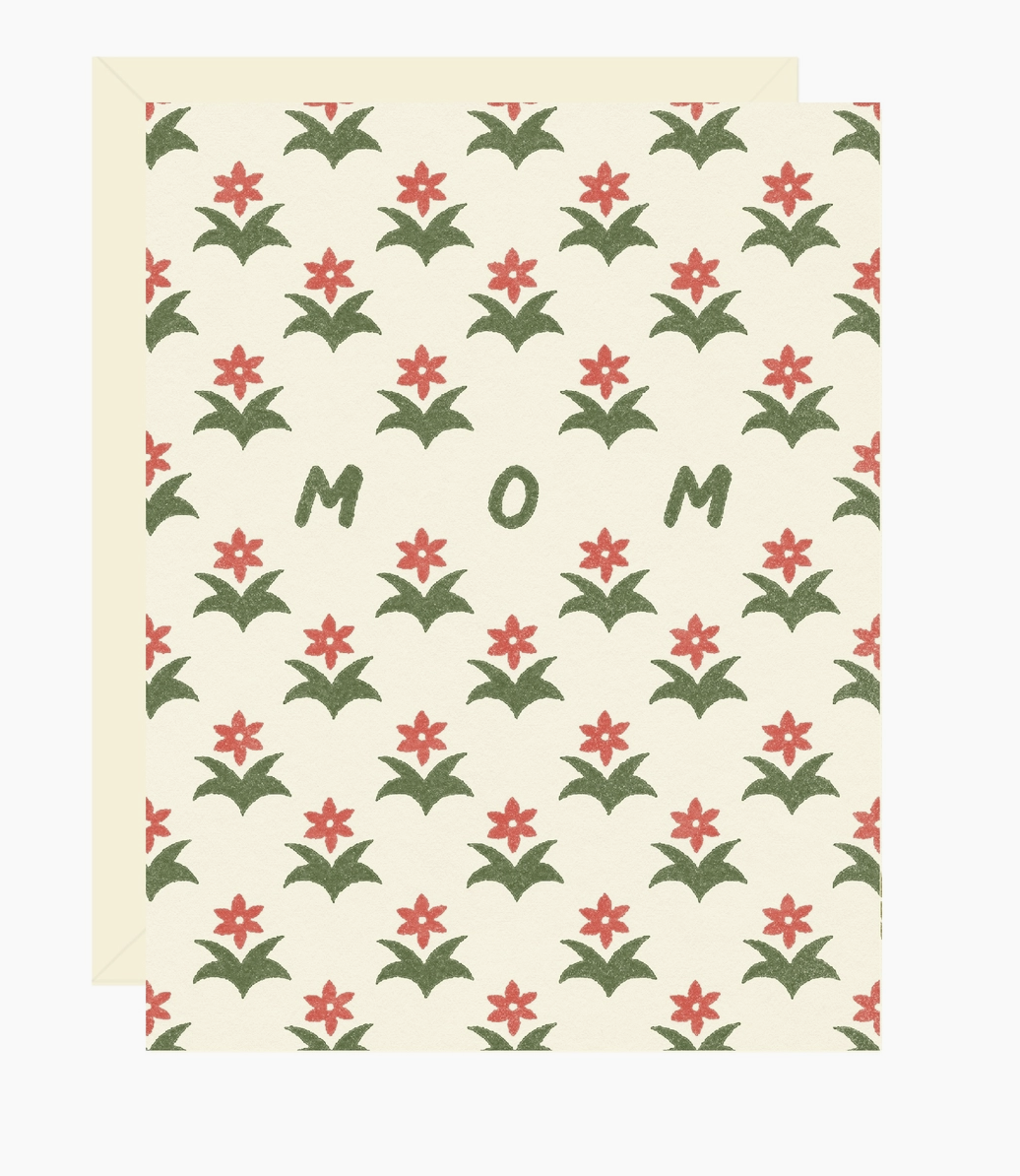Red Flower Mother’s Day Card