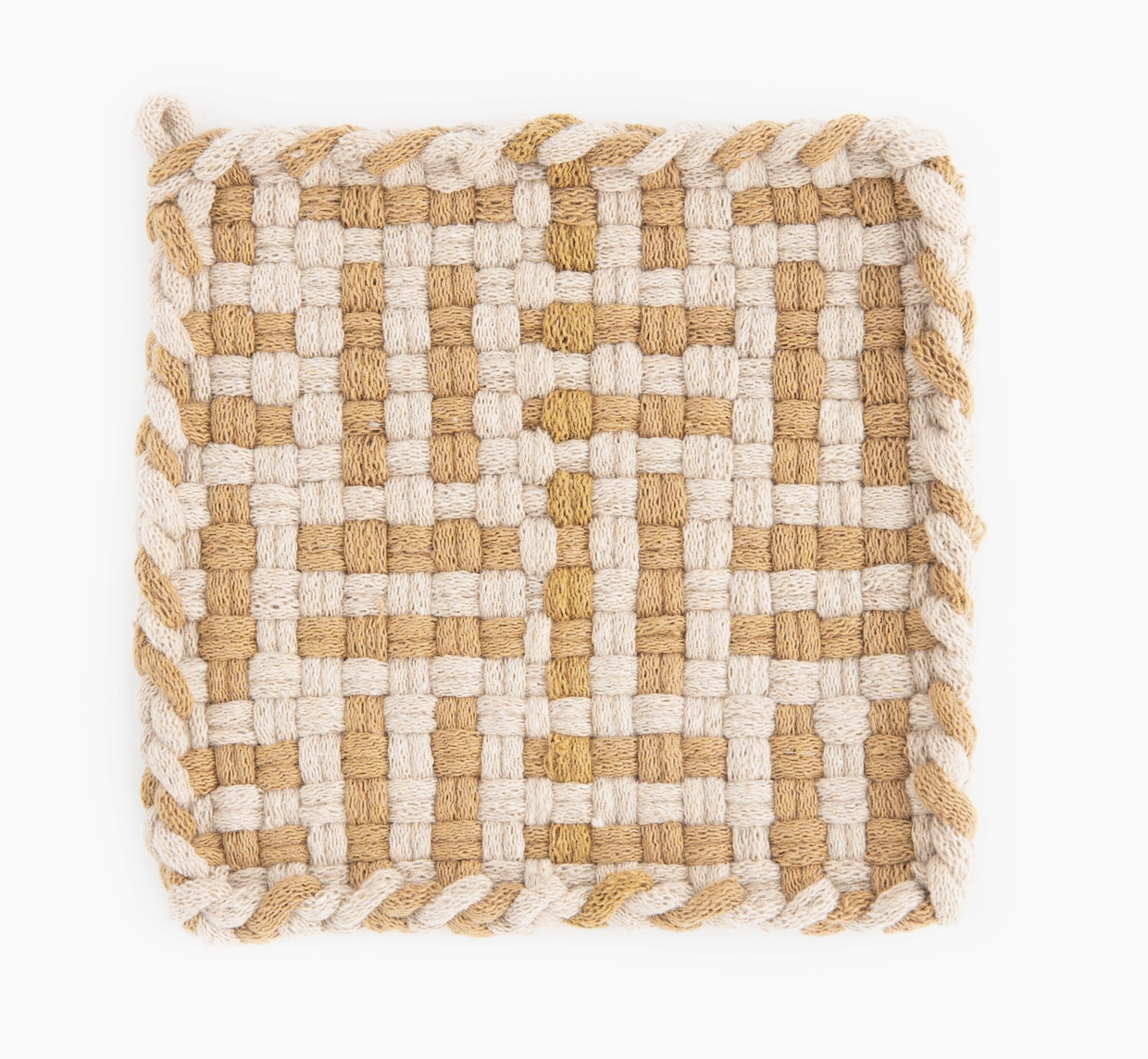 Pot Holder - Flax & Ochre