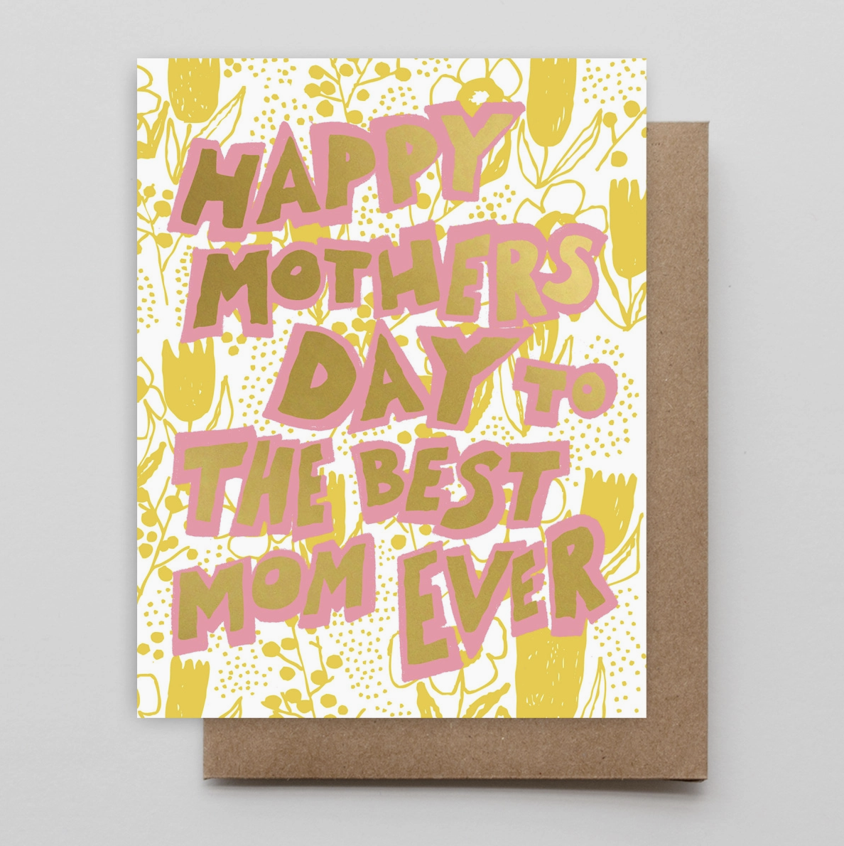 Gold Foil Mother's Day Neon Card
