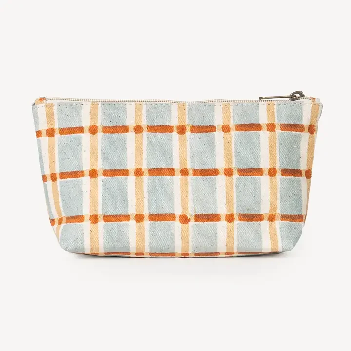 Small Waterproof Pouch - Powder Plaid
