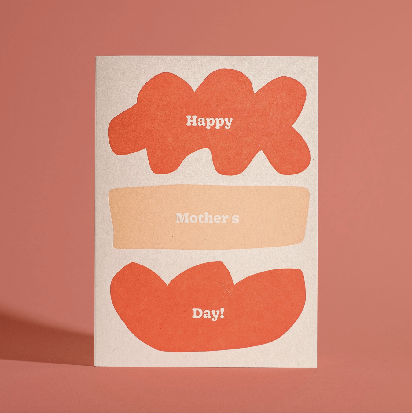 Letterpress Shapes Mother's Day Card