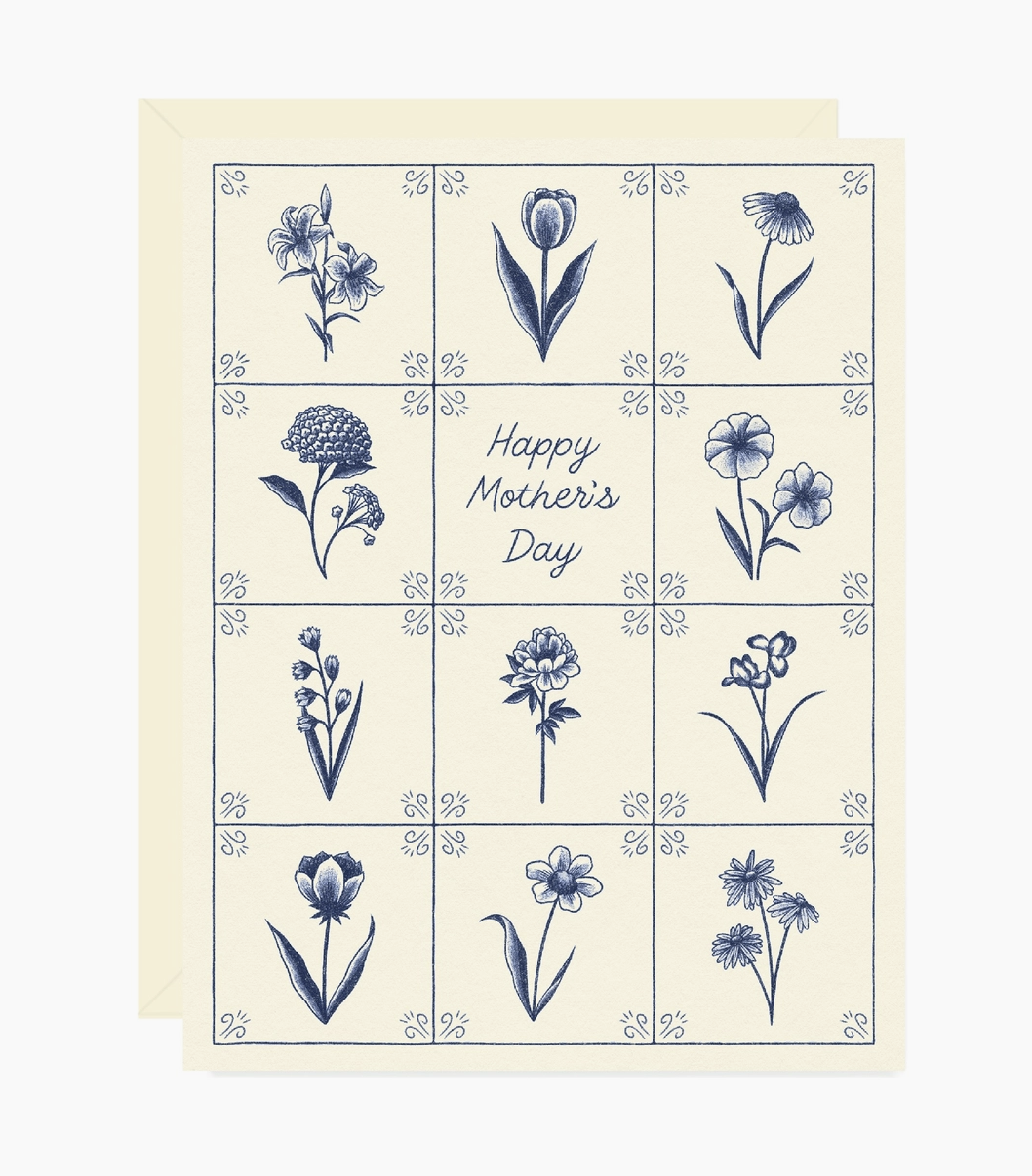 Delft Tile Mother’s Day Card