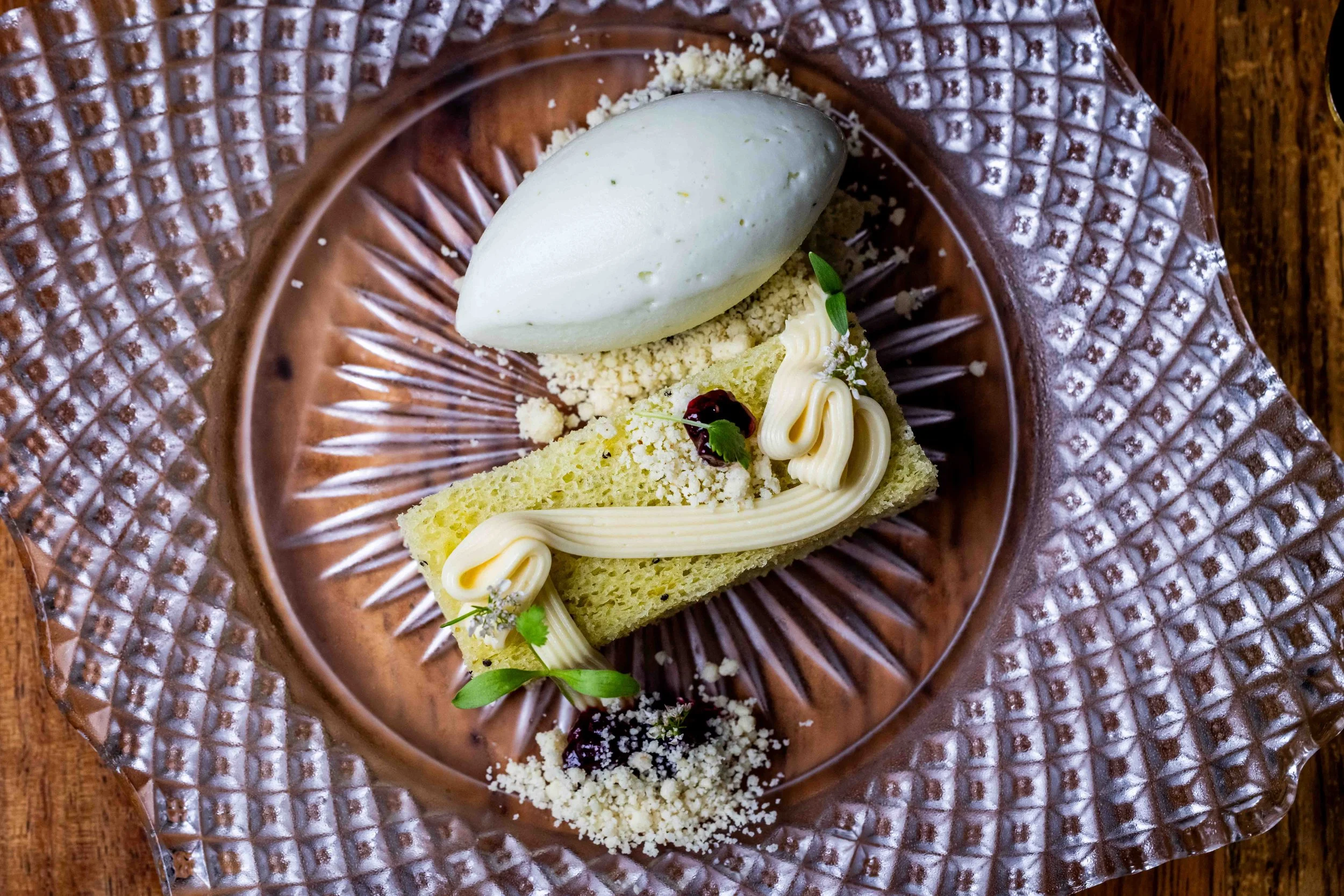 texas dessert with ice cream