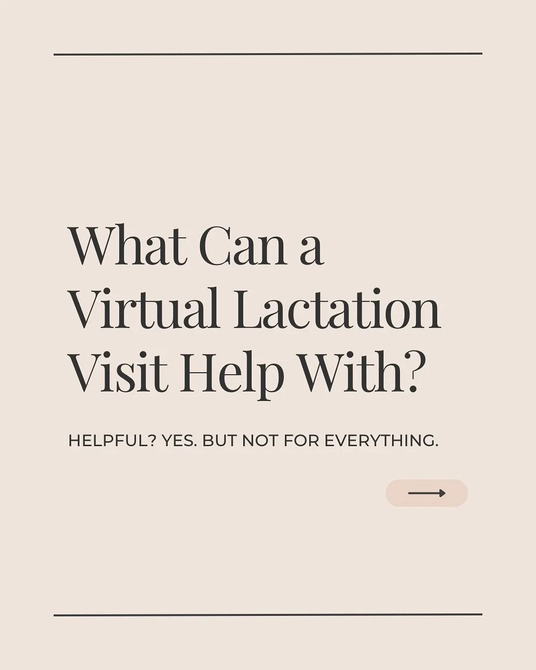 Wondering if a virtual lactation appointment is right for you?
We&rsquo;ve got you covered 👇
Virtual visits can be a great first step for many breastfeeding questions&mdash;from pumping support to positioning and supply. But some issues (like tongue