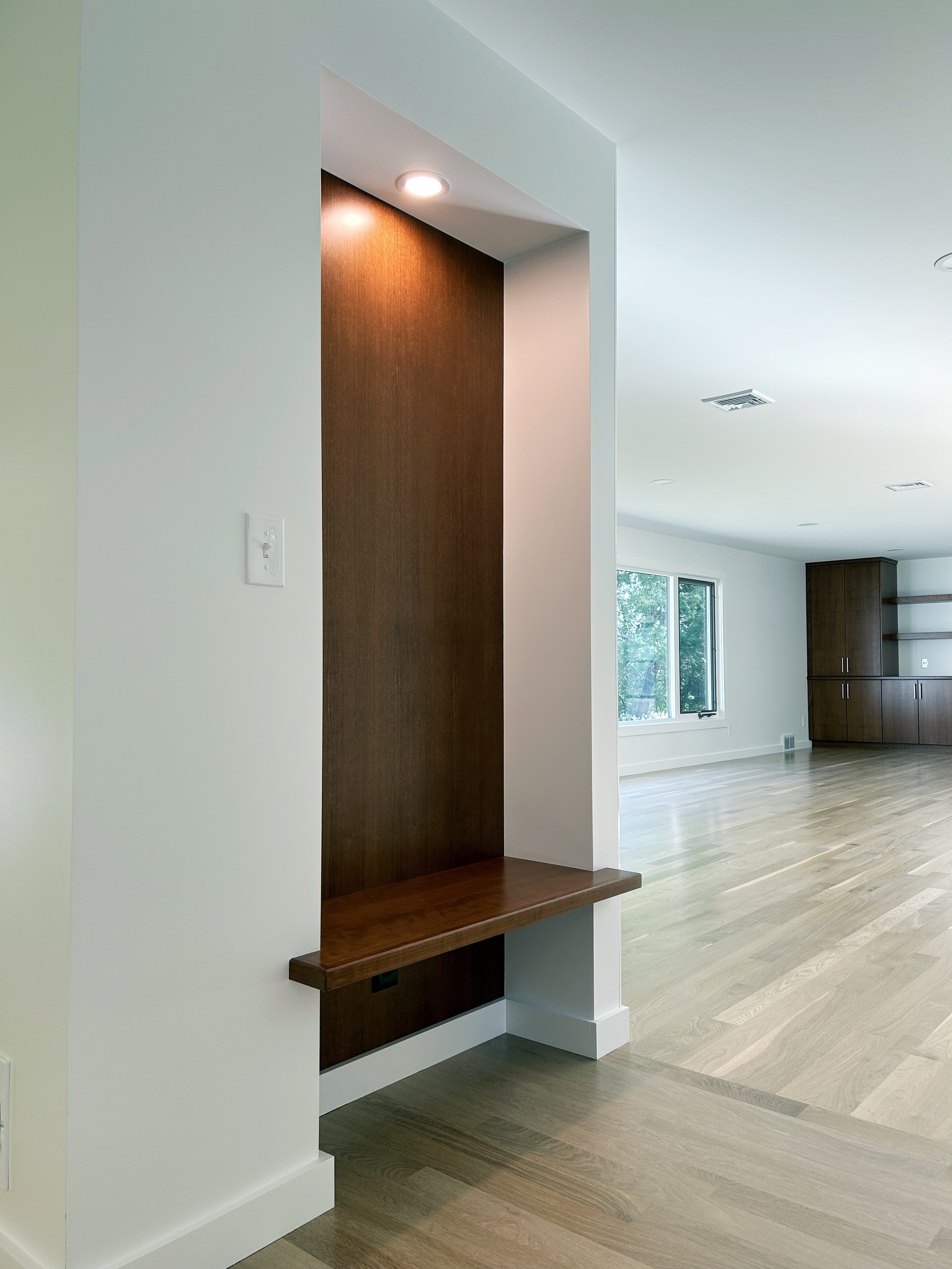 Cherry entryway.