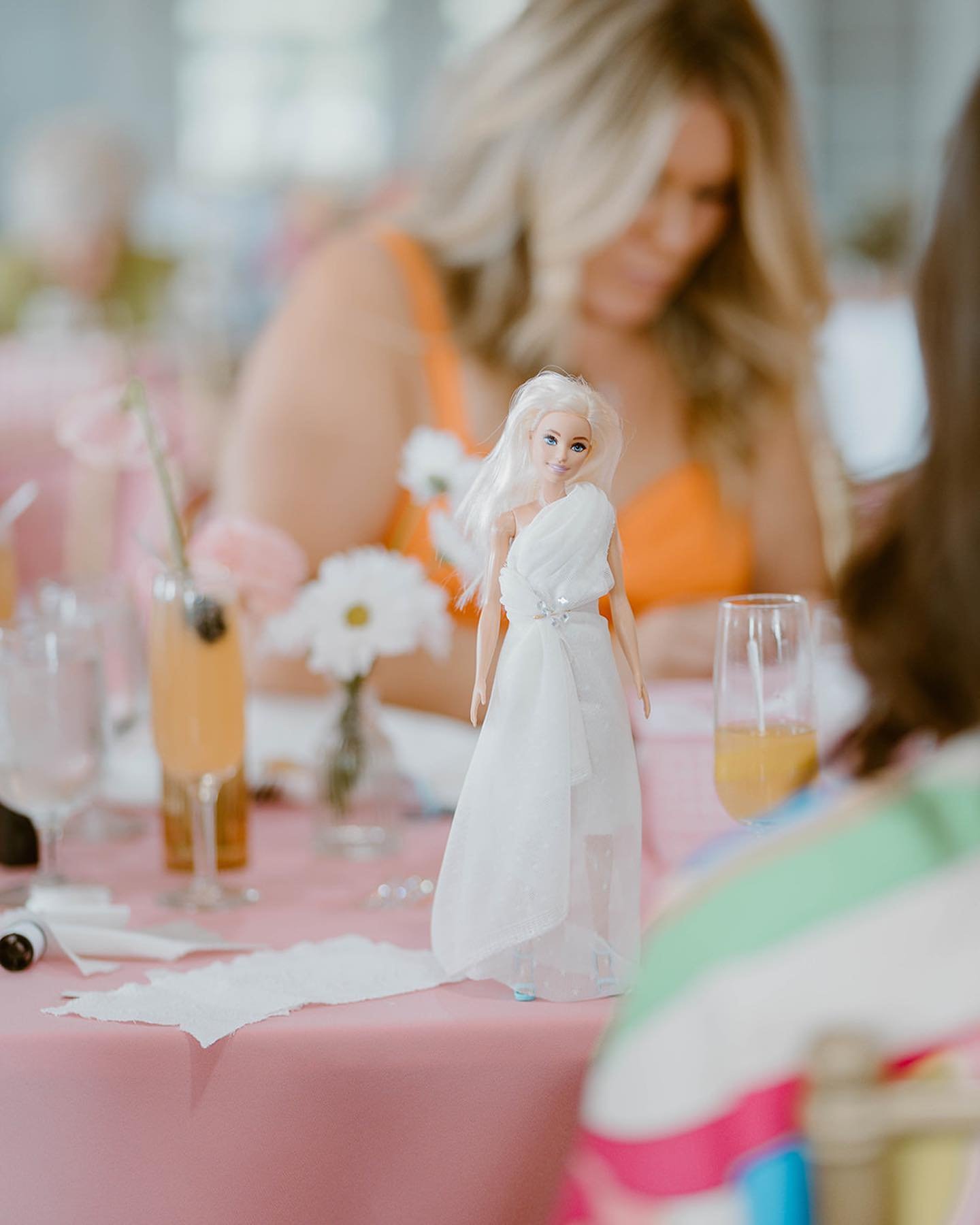 Just girlie things 💖 

This bridal shower game was fun for everyone!! Each guest designed and created their very own wedding dress for Barbie. Once finished, the bride picked her favorite and we had ourselves a winner! (swipe to the end to see the w