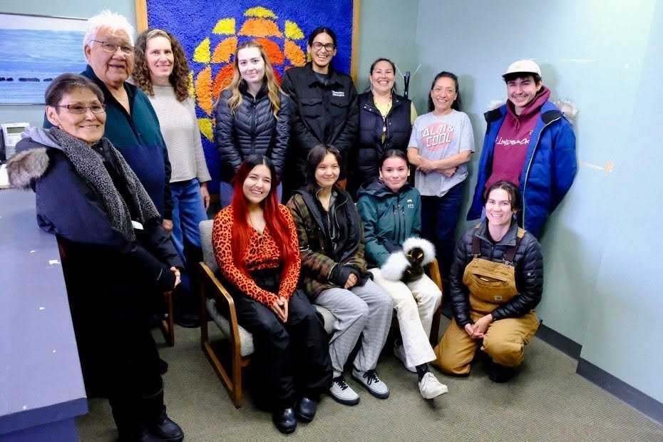 We did it! Completed four weeks of the first ever Northern Journalism Training Initiative, pictured here at #CBC Inuvik. Thanks to Louie Goose, Kaila Jefferd Moore and my co-trainer Deneze Nakehk’o for a ton of effort into making this happen.