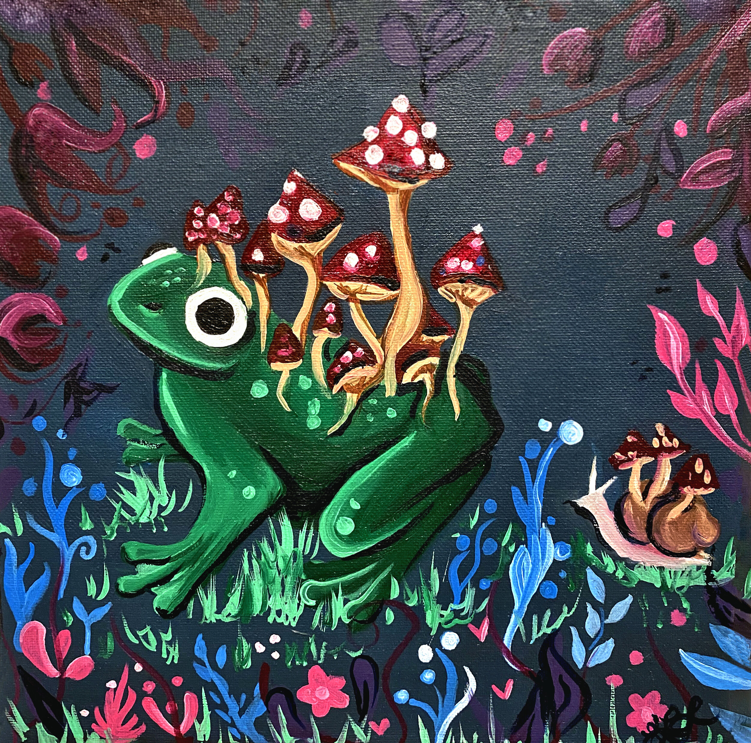 "Frog" Oil Painting
