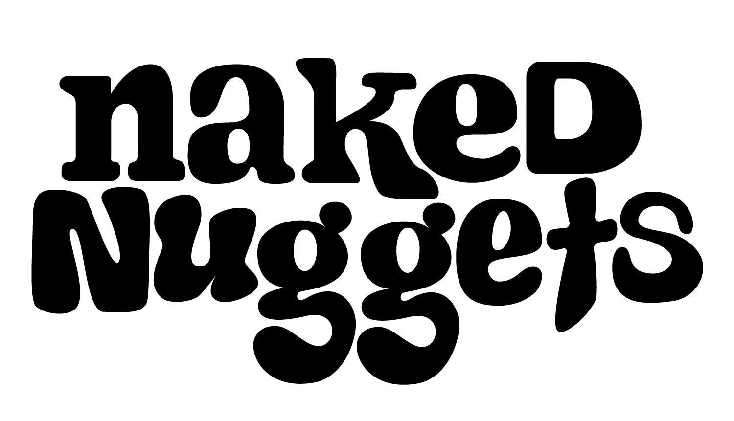 Naked Nuggets Text Horizontal - Black.png