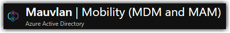 What's this Mobility stuff in Azure Active Directory? 