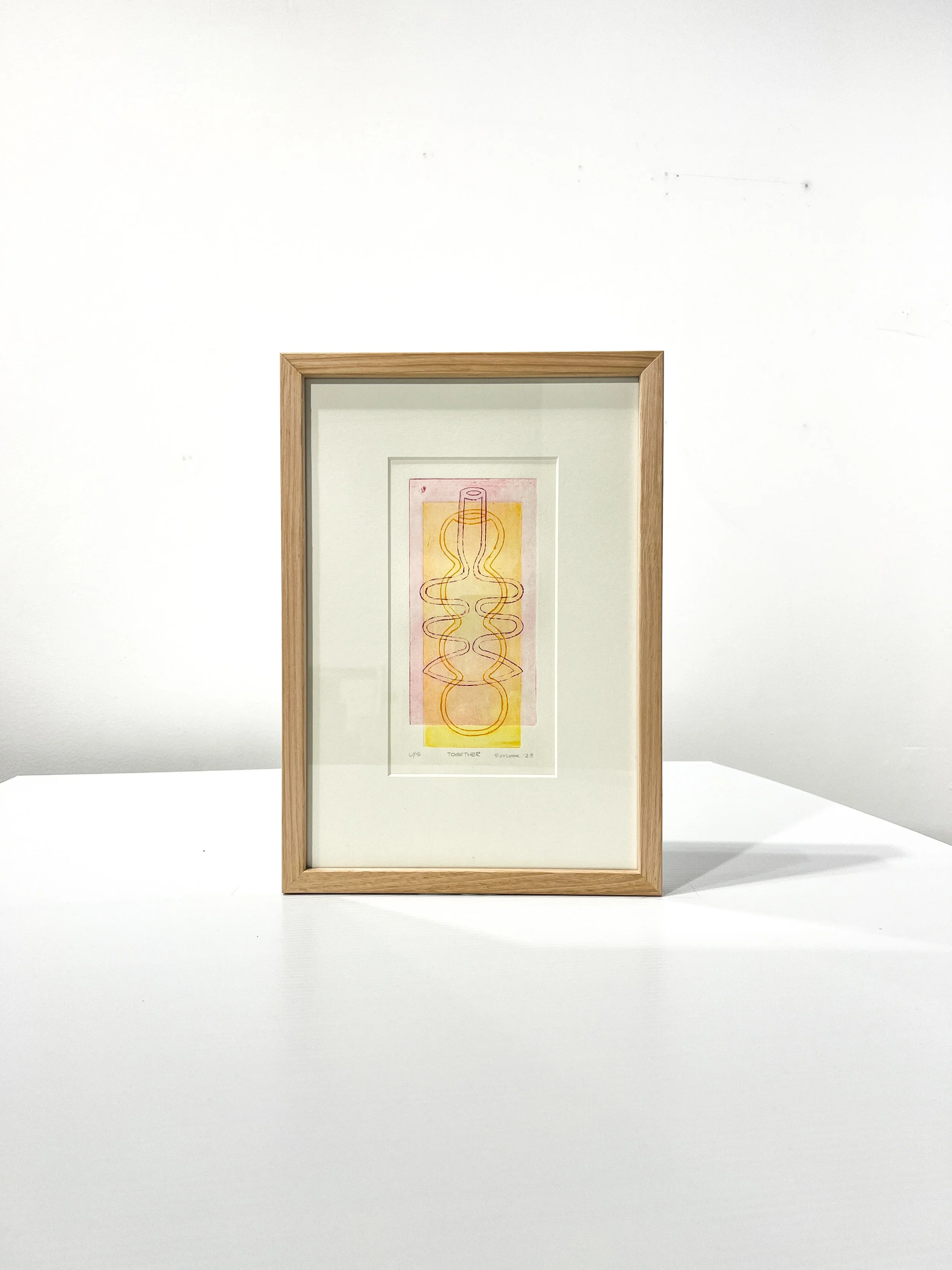 Together U/S - Copperplate etching - 26 x 37cm (framed) - SOLD