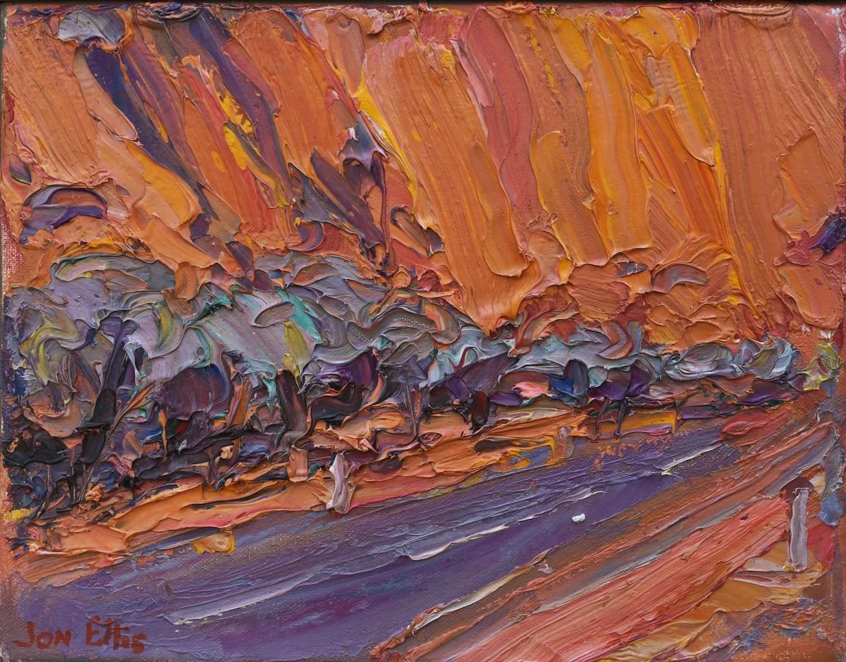 By the Rock - Oil on Canvas - 200 x 255mm - $650