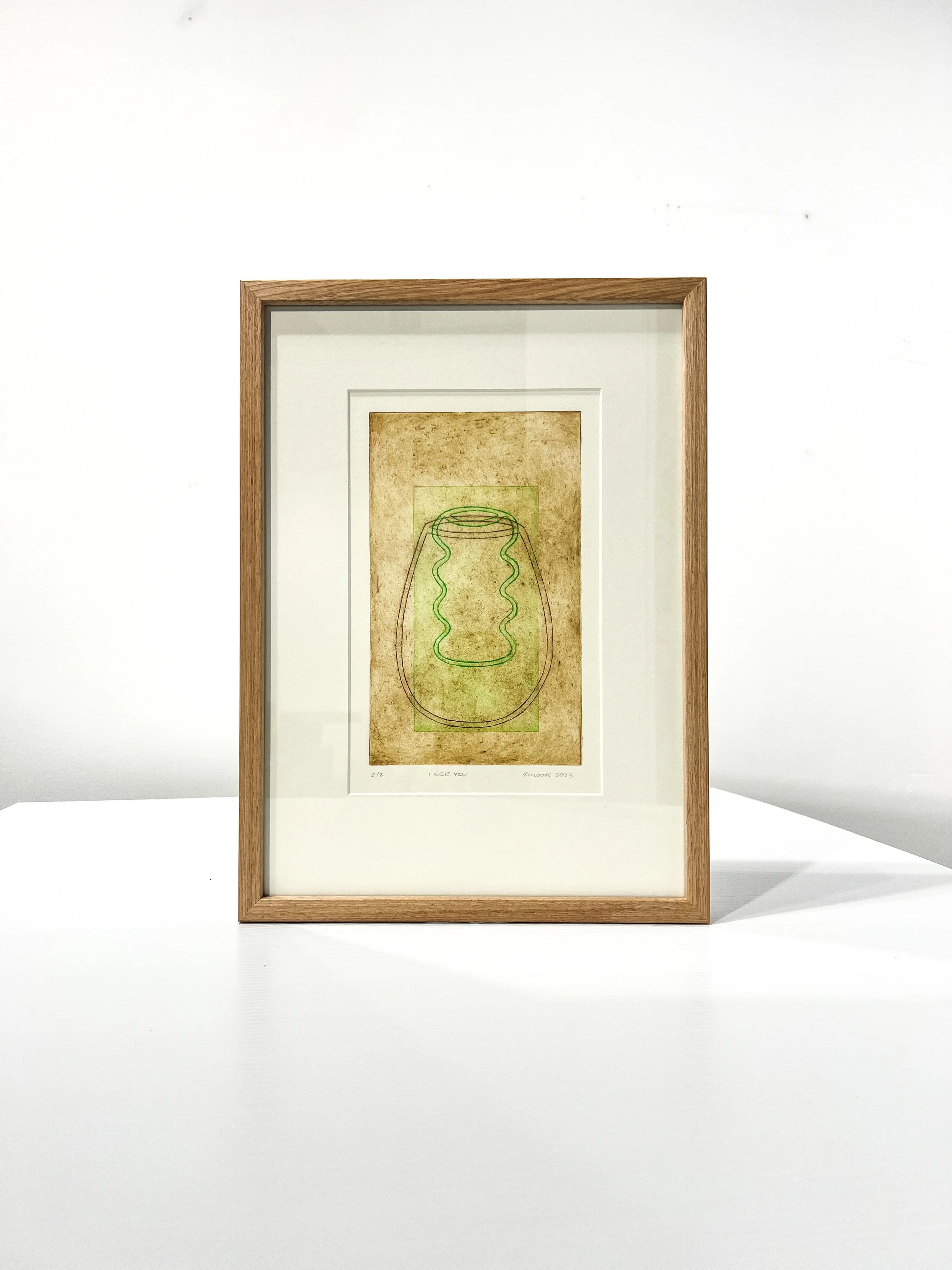 I see you 2/2 - Copperplate etching - 32 x 44cm (framed) - $550 