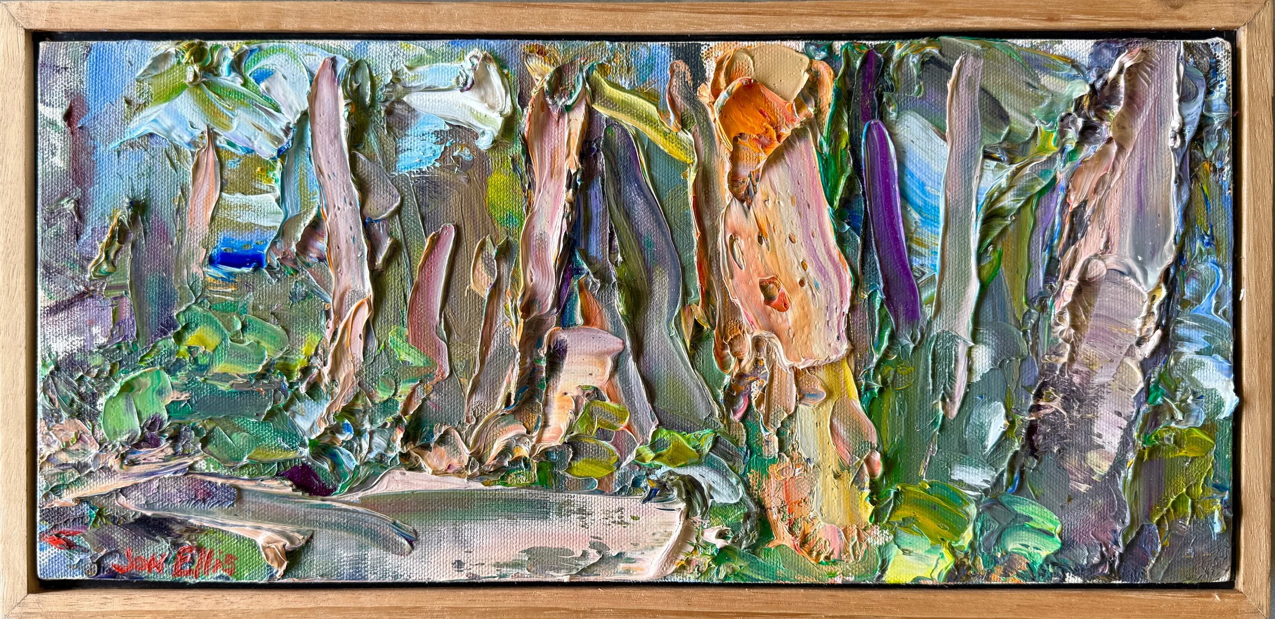 Landscape III – Oil on Canvas (framed) – 370 × 170mm – $650