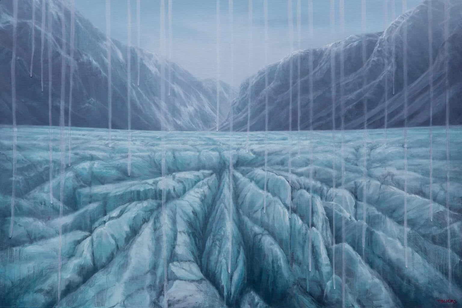 Umkringdur 2021 - Oil on board - 91cm x 61cm - $1650