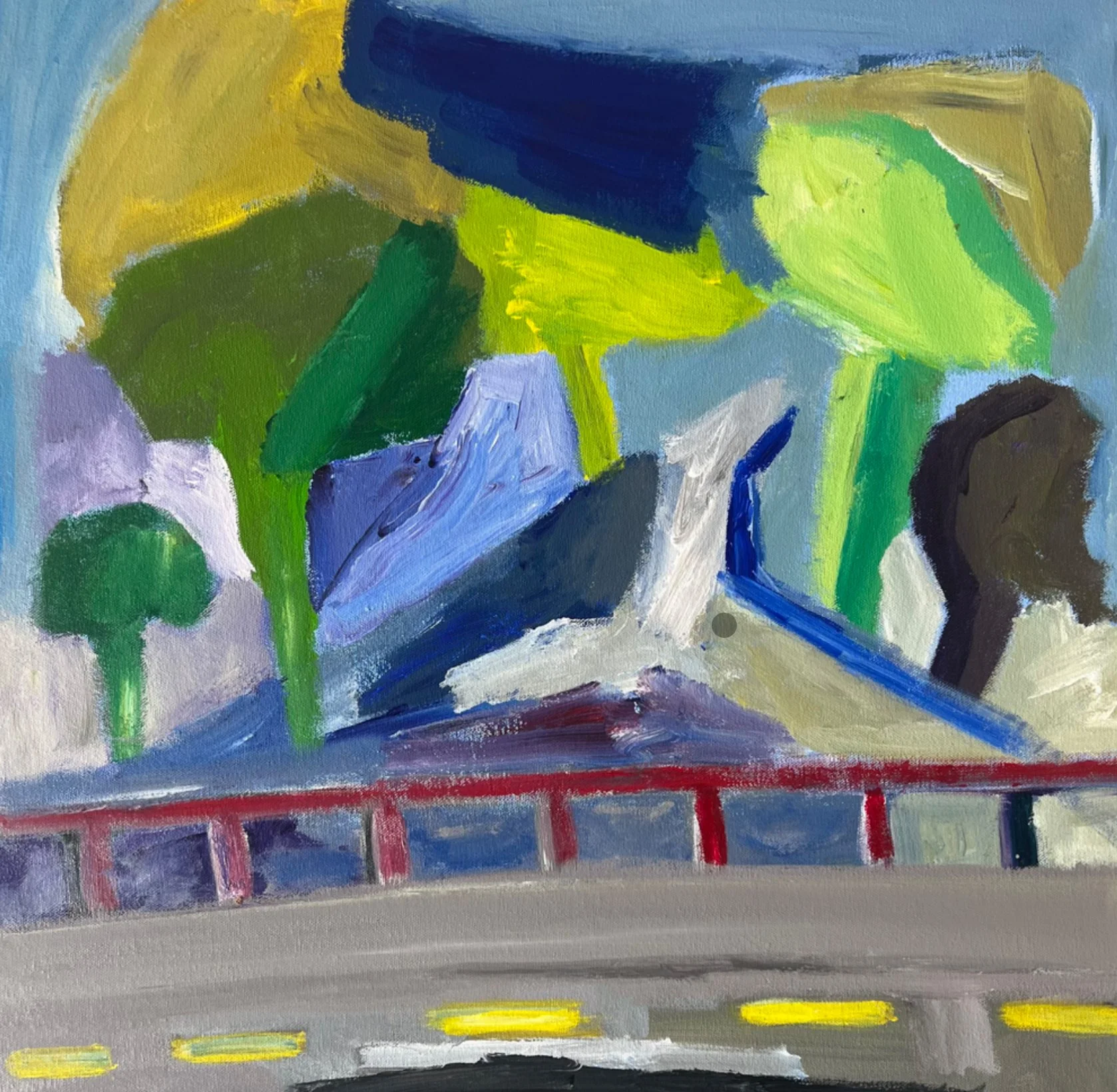 Nicholas Osmond  - Crossing the Mehi, 585 x 565, Acrylic on Canvas, $630