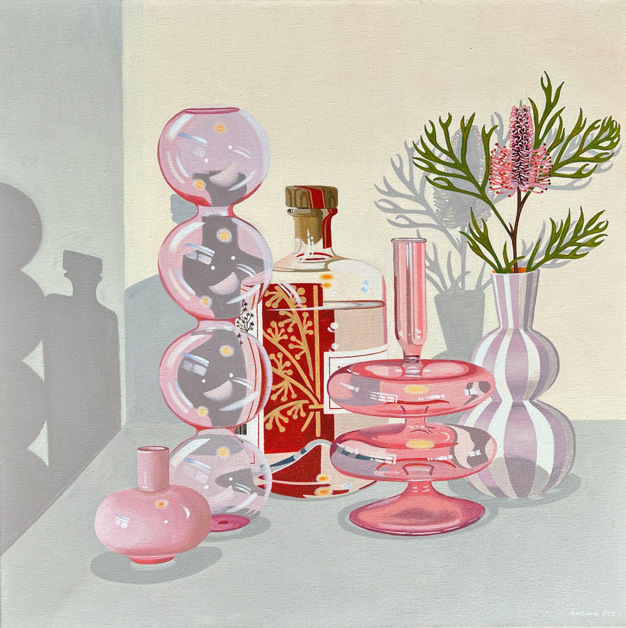 Why am I at the back? - Acrylic on canvas - 61 x 61cm - $1300