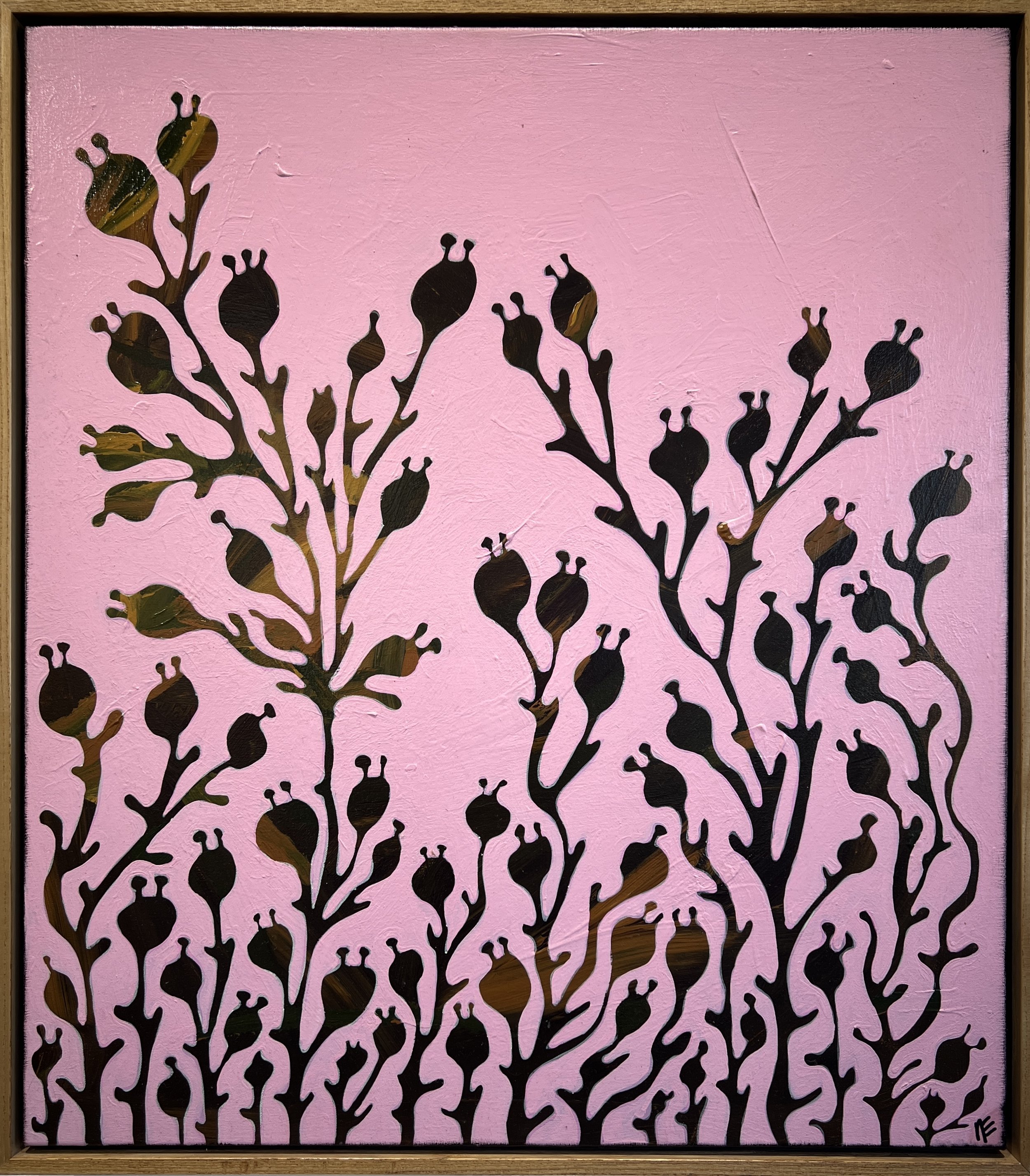 Nikki Ellis  - Saplings - 61 x 69cm - Acrylic on canvas - $900