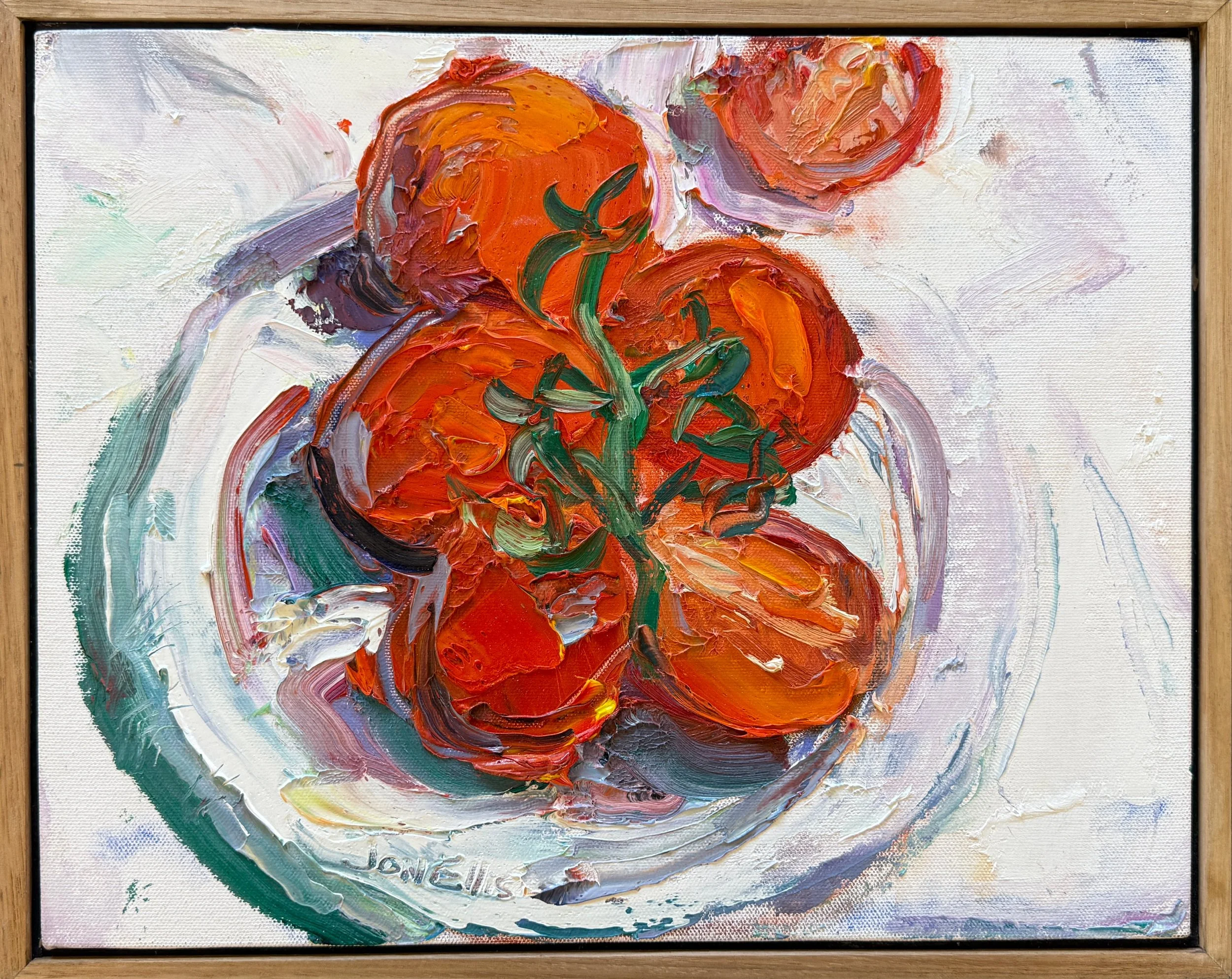 Truss Tomatoes – Oil on Canvas (framed) – 360 × 280mm – $650