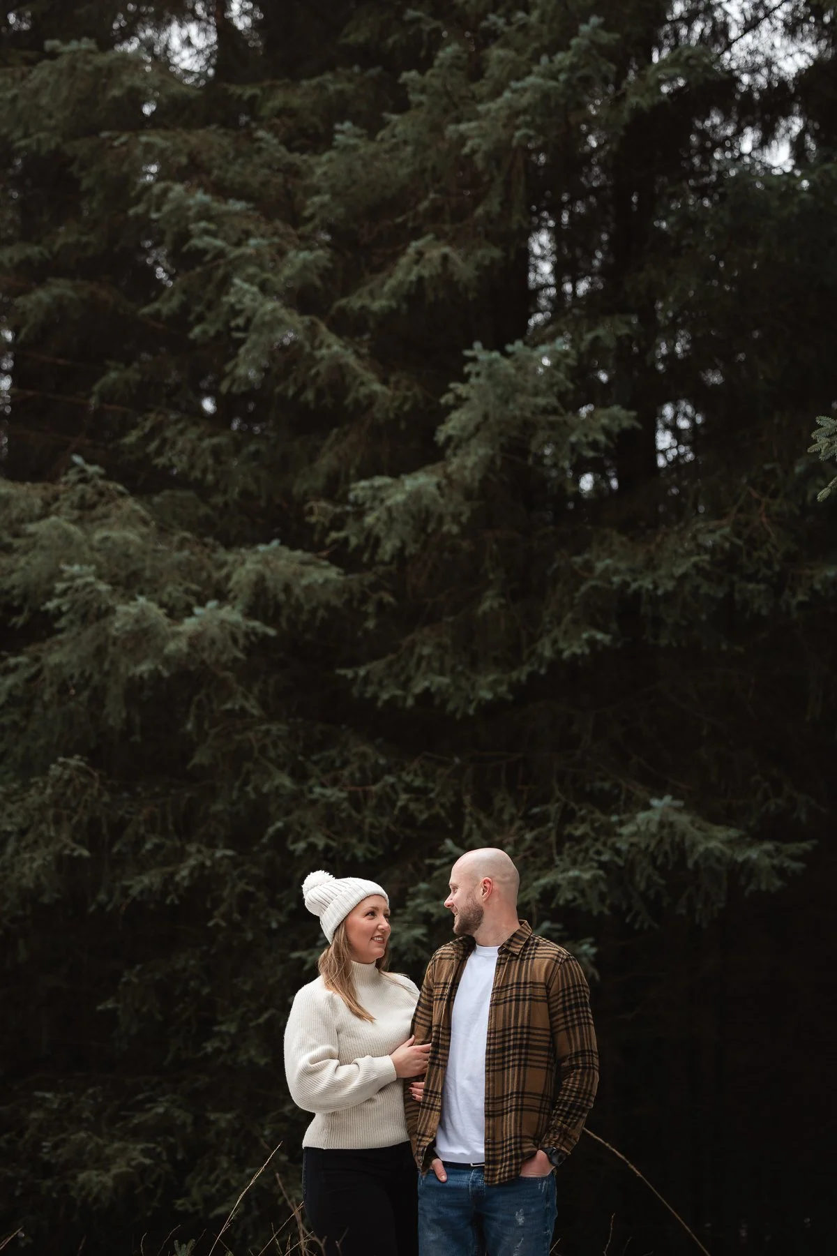 Forlovelsefoto i Haugstadskogen