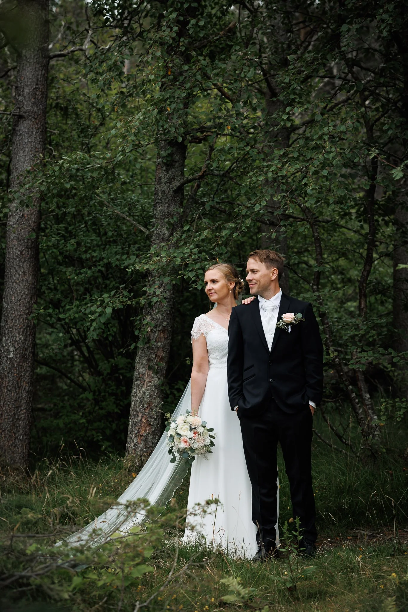 Bryllupsfotograf Sirevåg, skog