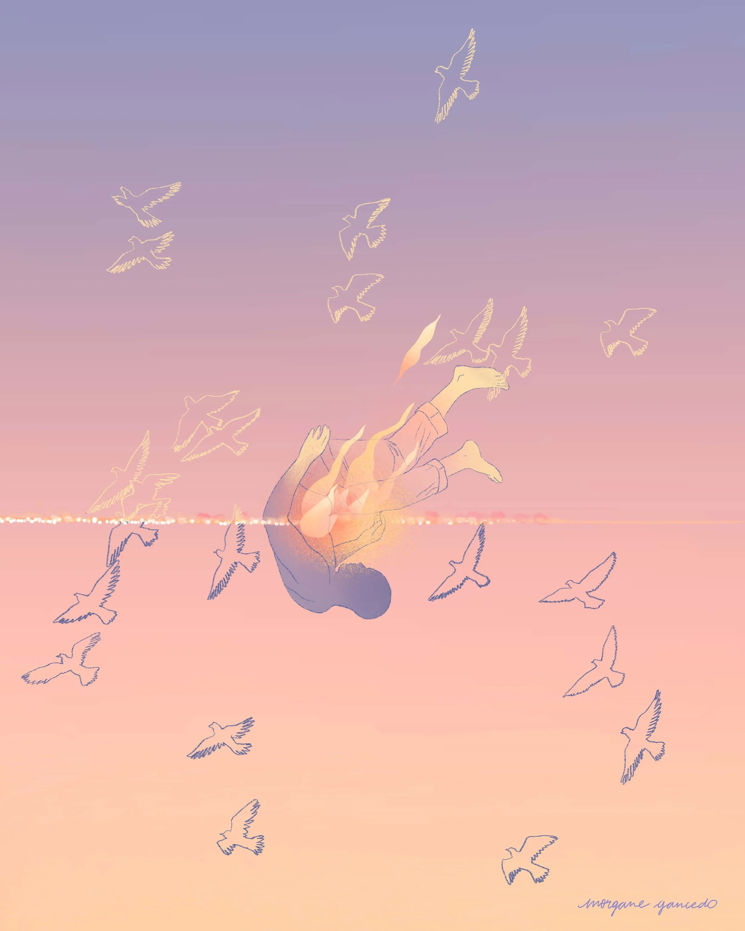 ✷ Les oiseaux chantent &agrave; l&rsquo;aube ✷

La mort c'est comme quelque chose qu'on repousse &agrave; demain, comme une ombre qui est l&agrave; dans notre vie, qui fait partie de nous et nous suit en silence, invisible et intangible.
Et dans les 