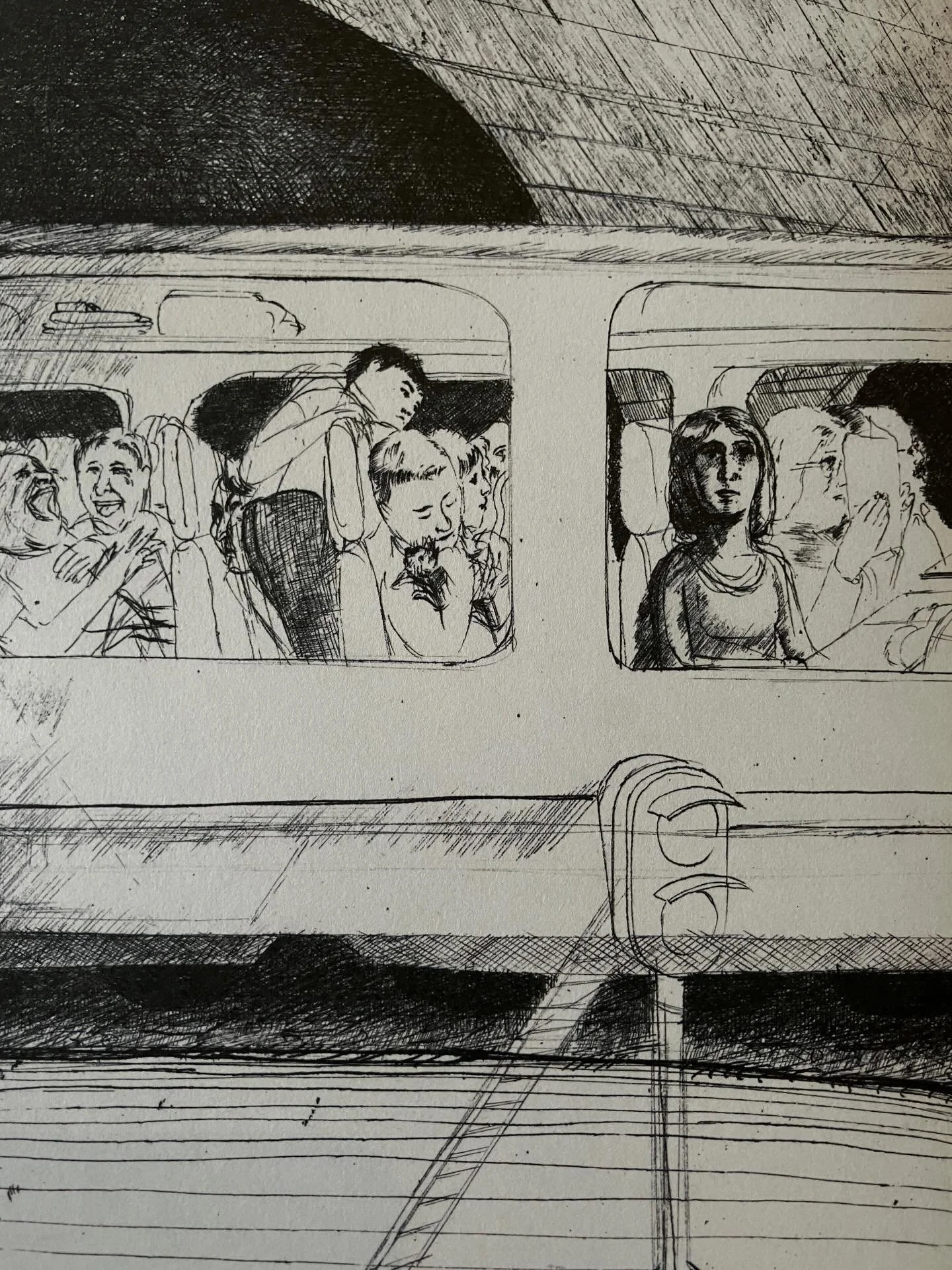 🎄La s&eacute;lection Gribouillis sous le sapin&hellip;

🎁 Cadeau num&eacute;ro 3 :
Le beau livre le plus hypnotique de l&rsquo;ann&eacute;e !

Yann Kebbi @yannkebbi 
🚃 J&rsquo;aime bien le train, on a le temps de regarder 
@editions2042 

Un paysa