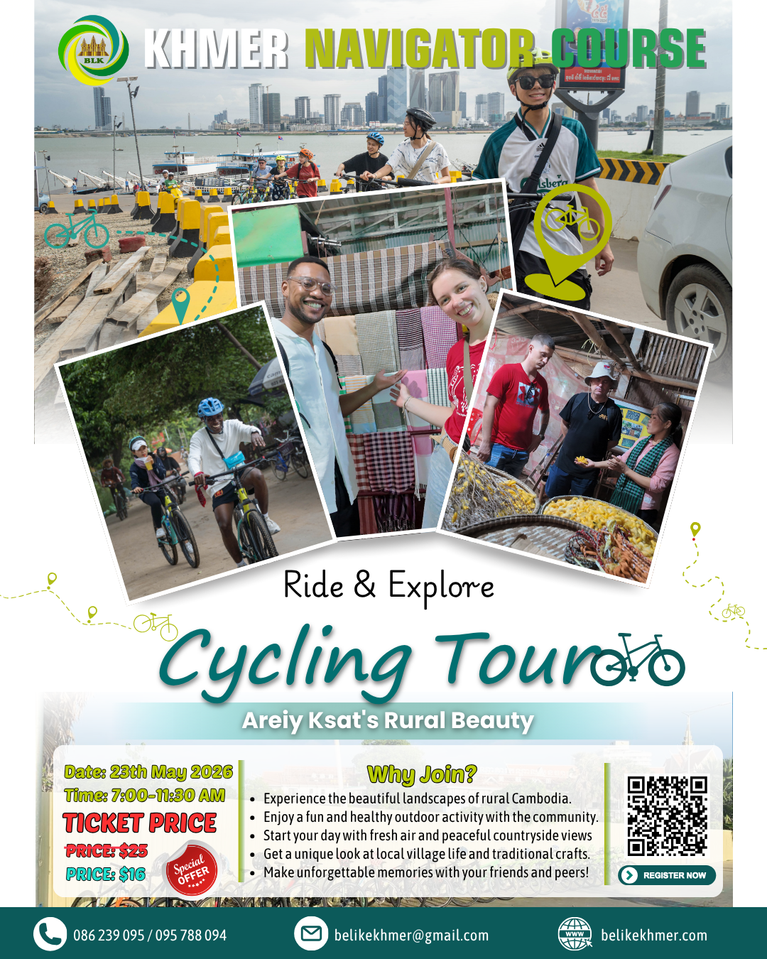 Community Cycling Tour in Phnom Penh
