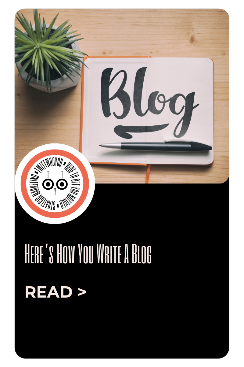 Here’s How You Write A Blog