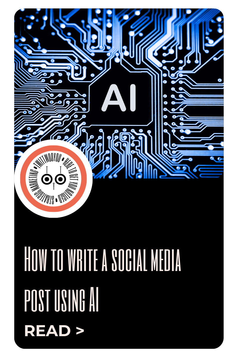 How to write a social media post using AI