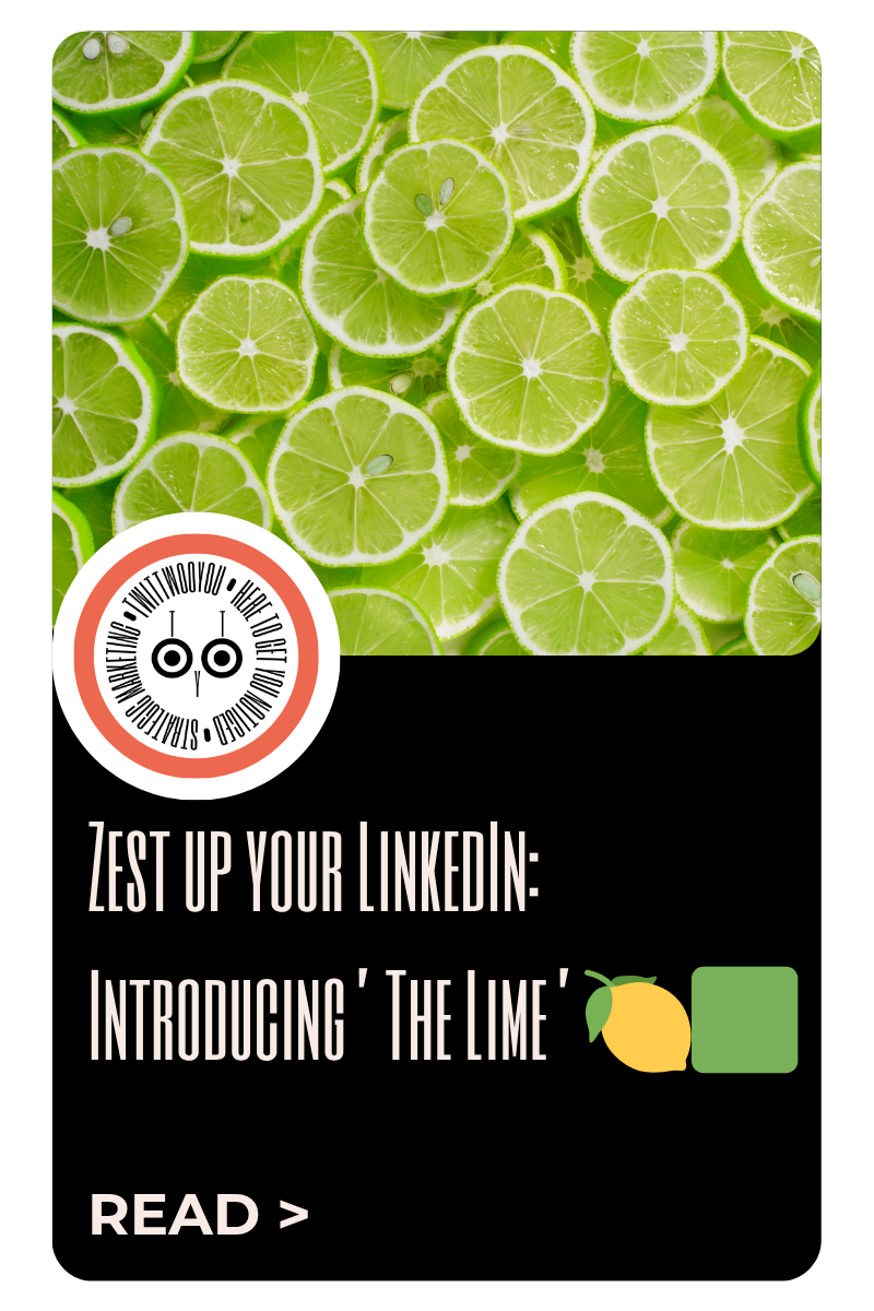 Zest up your LinkedIn: Introducing’ The Lime’ 🍋‍🟩