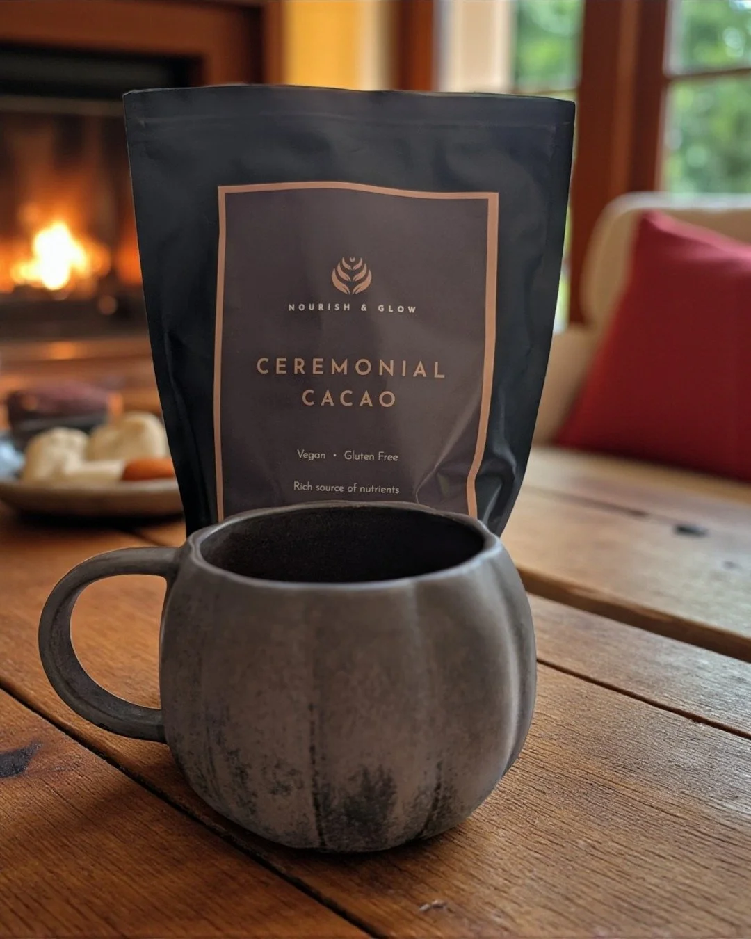 Cosy vibes, crisp air, and a warm cup of ceremonial cacao in hand&hellip; because autumn is for slowing down, savouring the moment, and nourishing your soul.
.
.
 #WellnessSimplified #StressLessLiveMore #PlantPoweredCalm #PlantPower #MindfulMoments #
