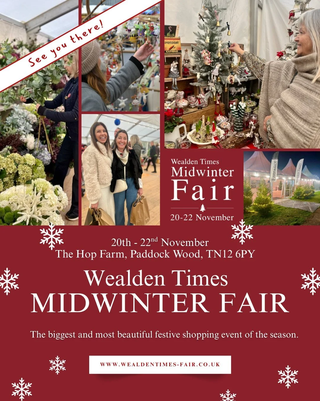 We are delighted to be attending @wealdentimes Midwinter Fair from the 20th-22nd November. 

This festive shopping event is going to be stunning and we can't wait to see you all there!
.
.
 #WellnessSimplified #PlantPower #MindfulMoments #MindfulLivi