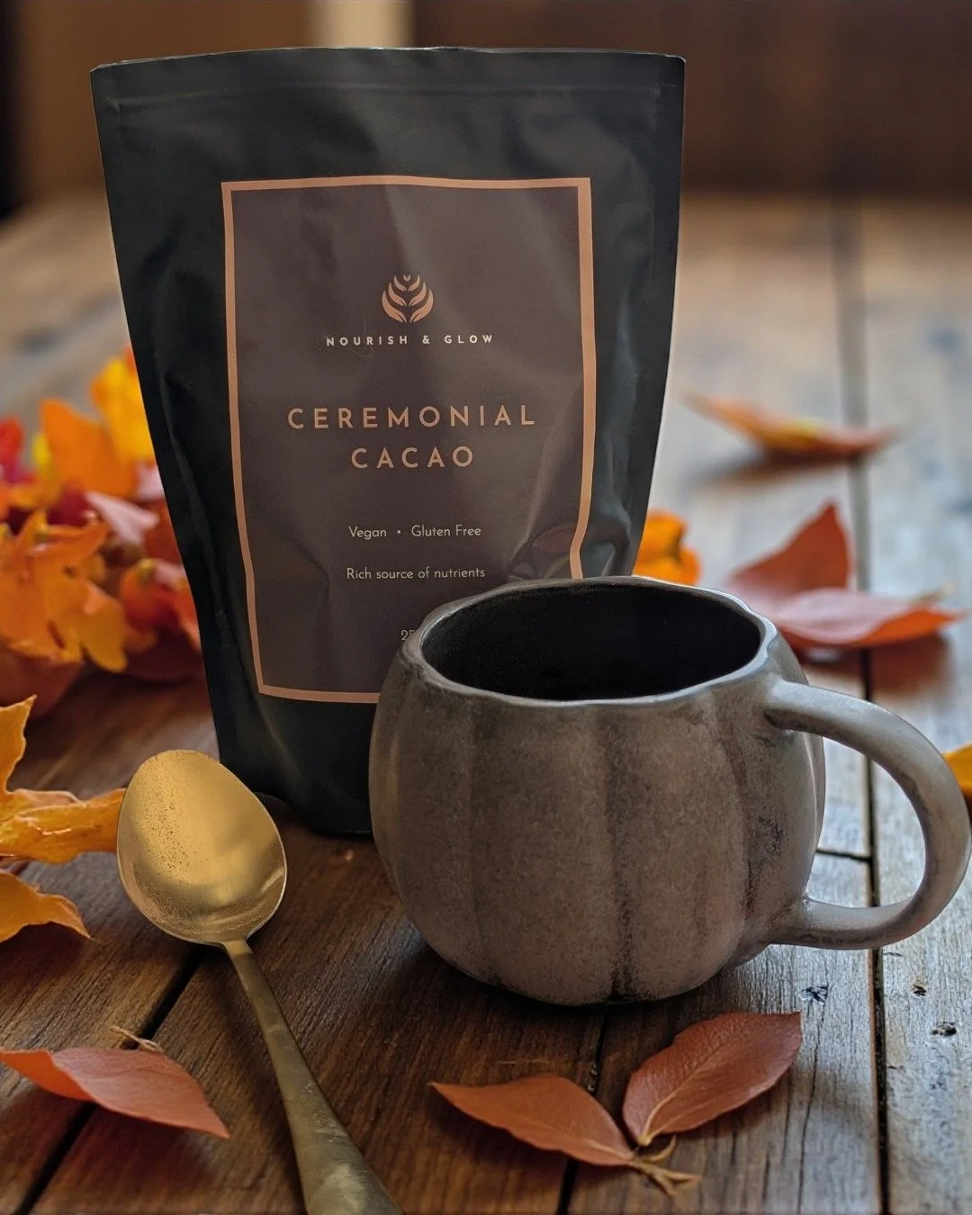 Is there anything cosier than Ceremonial Cacao in Autumn? We don't think so....
.
.
 #WellnessSimplified #StressLessLiveMore #PlantPoweredCalm #PlantPower #DailyRitual #MindfulLiving #MindfulMoments #InnerPeace #VeganLife #MagnesiumBoost #brainhealth