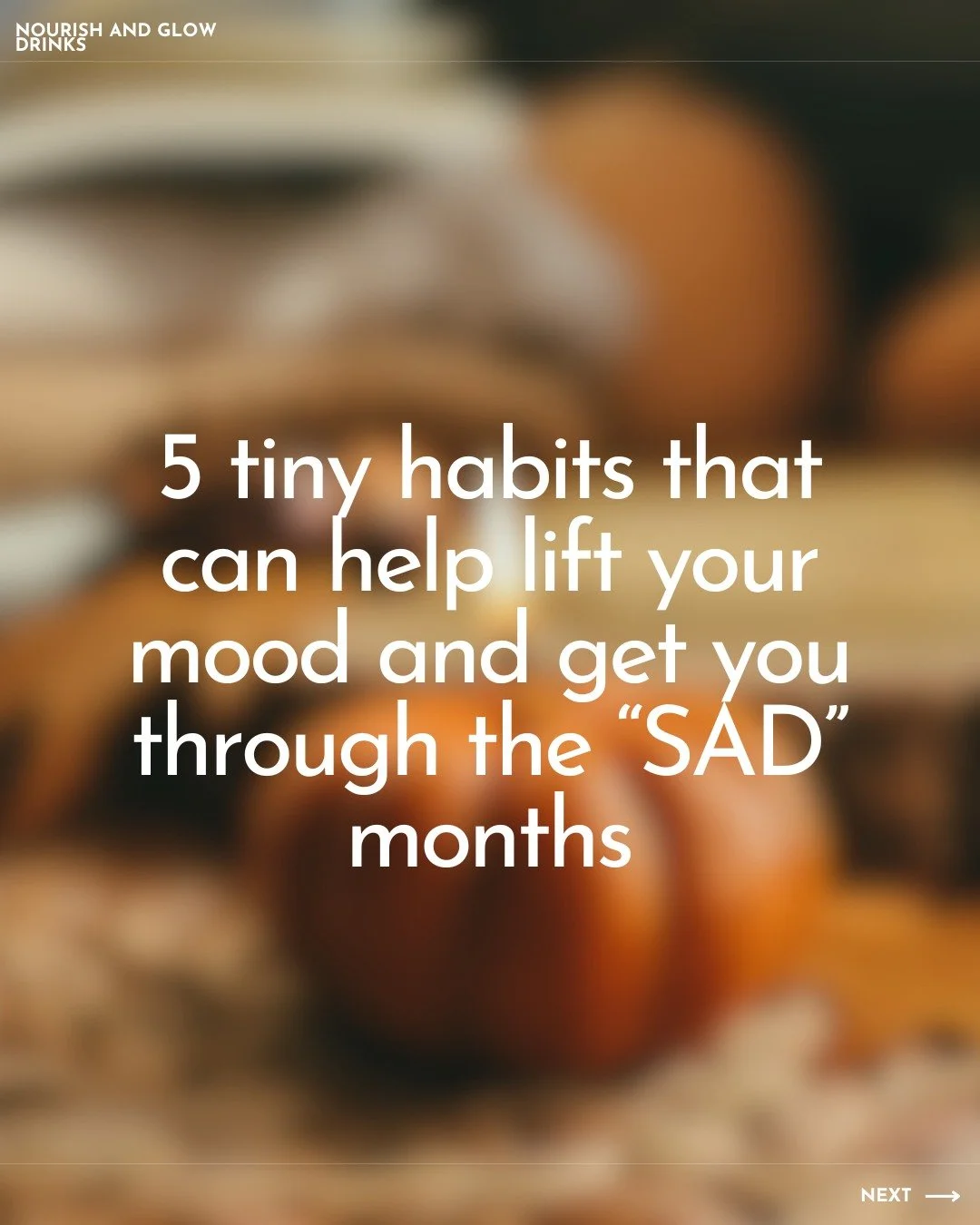 5 Tiny habits that can help life your mood and get you through the &quot;SAD&quot; months. 

Swipe to find out how 👉
.
.
#NervousSystemSupport #CeremonialCacao #ReishiMushroom #MagnesiumFoods #EatForCalm #HolisticLiving #MindBodyConnection #StressSu