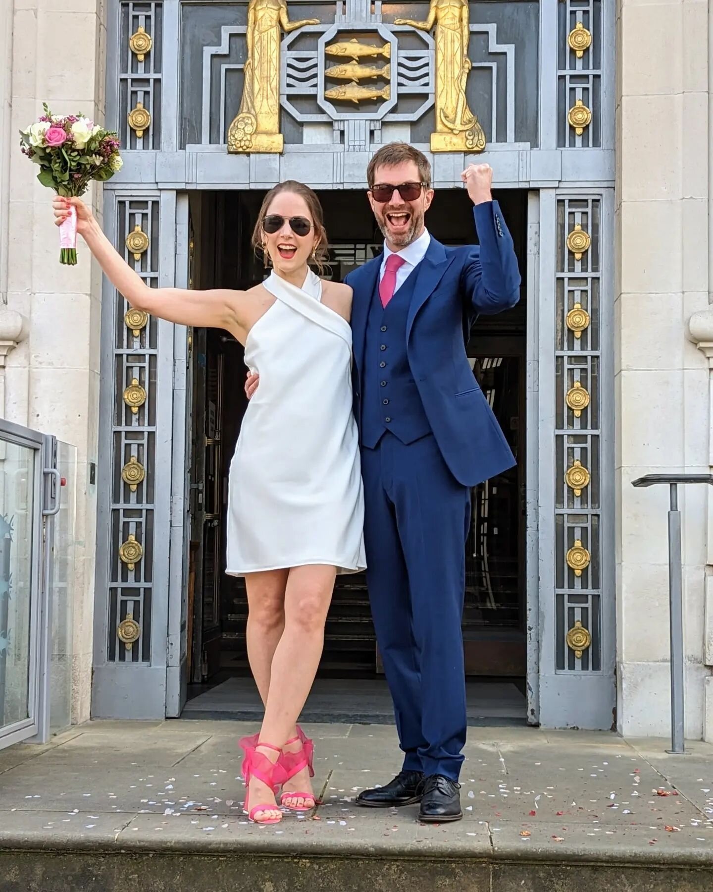 Two years since our first lockdown video date, we got married! 💍🎉🍾

We had the most glorious registry office wedding* with a tiny handful of friends in our hometown, followed by the Margate mini-moon of dreams. We are now officially the happiest p