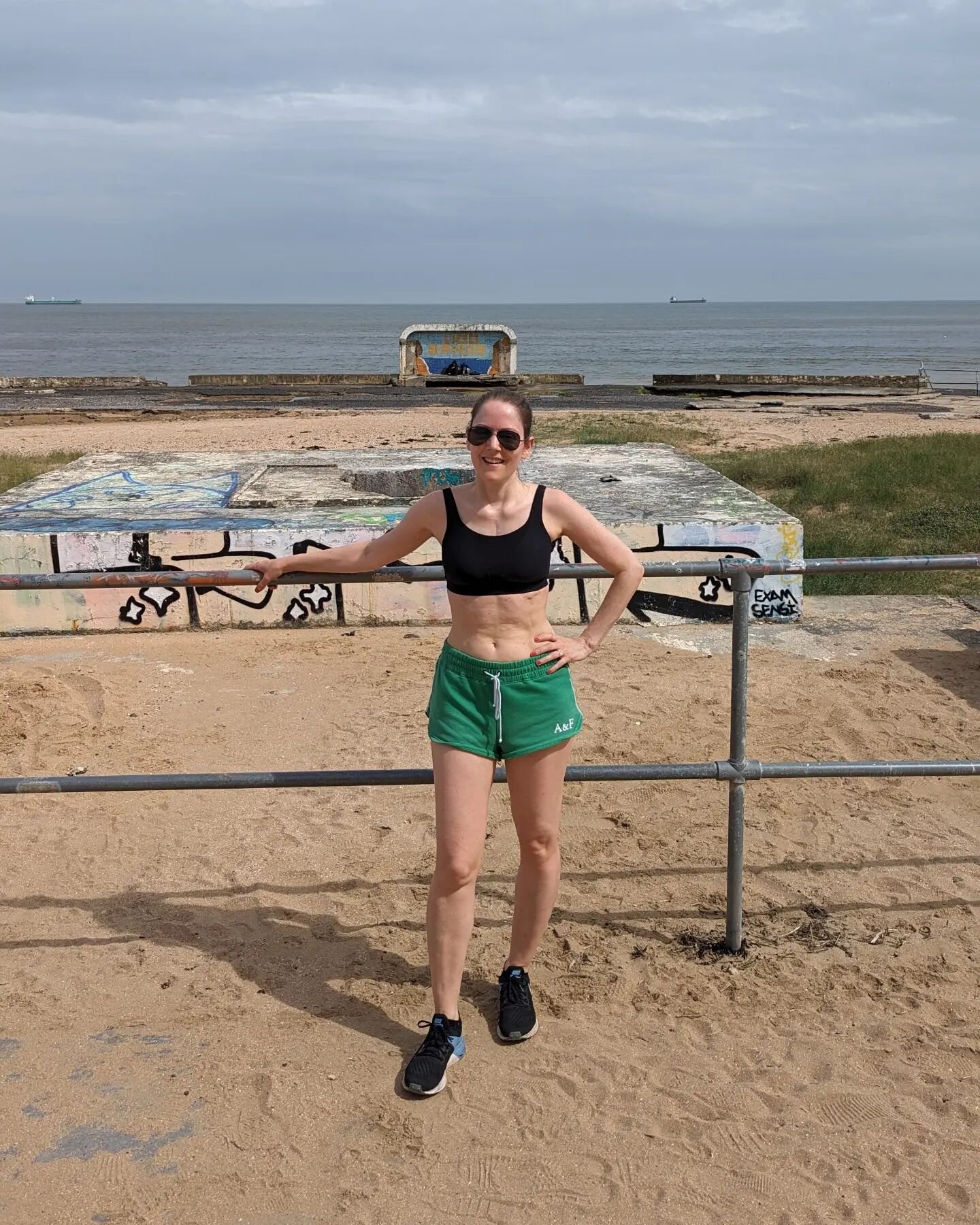 My body is screaming at me right now after moving house last week, but two weeks ago I managed a little run and a sea swim on our mini moon in Margate.

It's hard to describe what my body has been through over the last 11 years since my first breast 