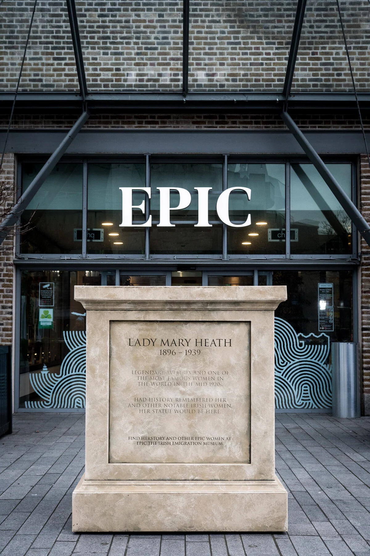 Once EPIC bought the idea, we had the plinth built and sent to the city centre.