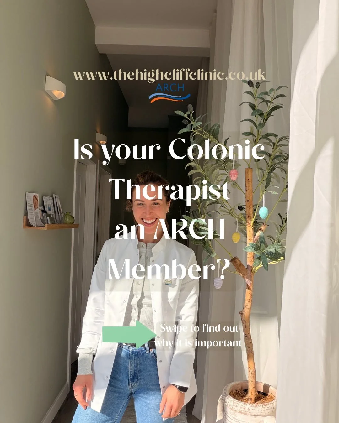 💧Why Choose an ARCH Registered Colon Hydrotherapist?

When beginning your wellbeing journey, choosing the right therapist is one of the most important decisions you can make.

ARCH therapists are not simply colonic technicians. They are trained Natu