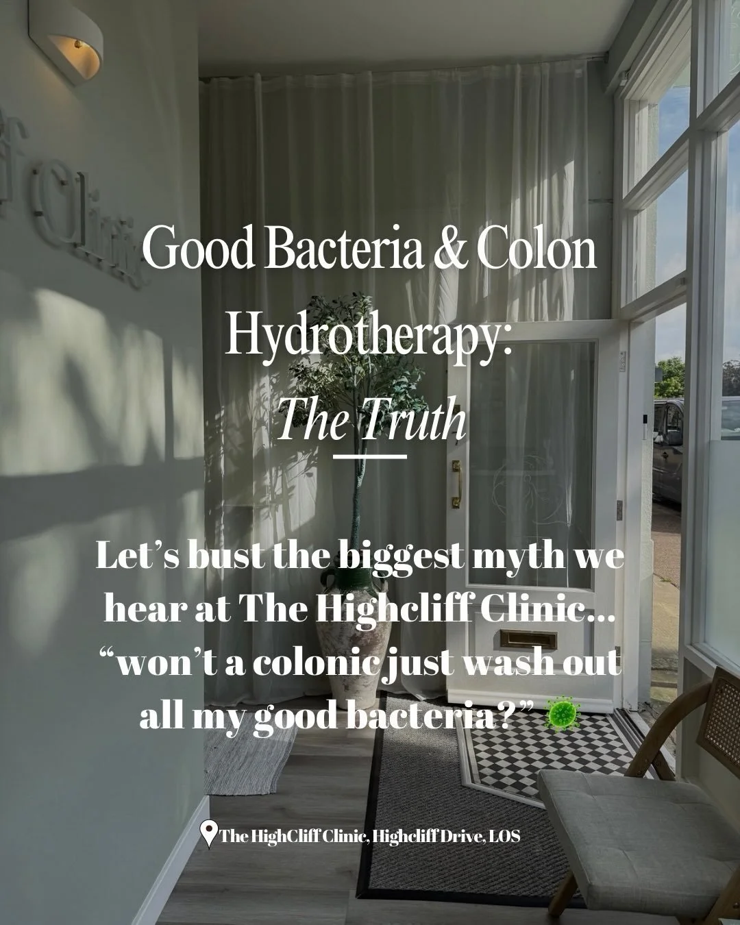 💭One of the questions we get asked the most - and honestly one of the most important to answer! 

🦠Most of the important bowel bacteria live on the wall of the intestines and aren&rsquo;t removed during colon hydrotherapy. In fact a colonic may act