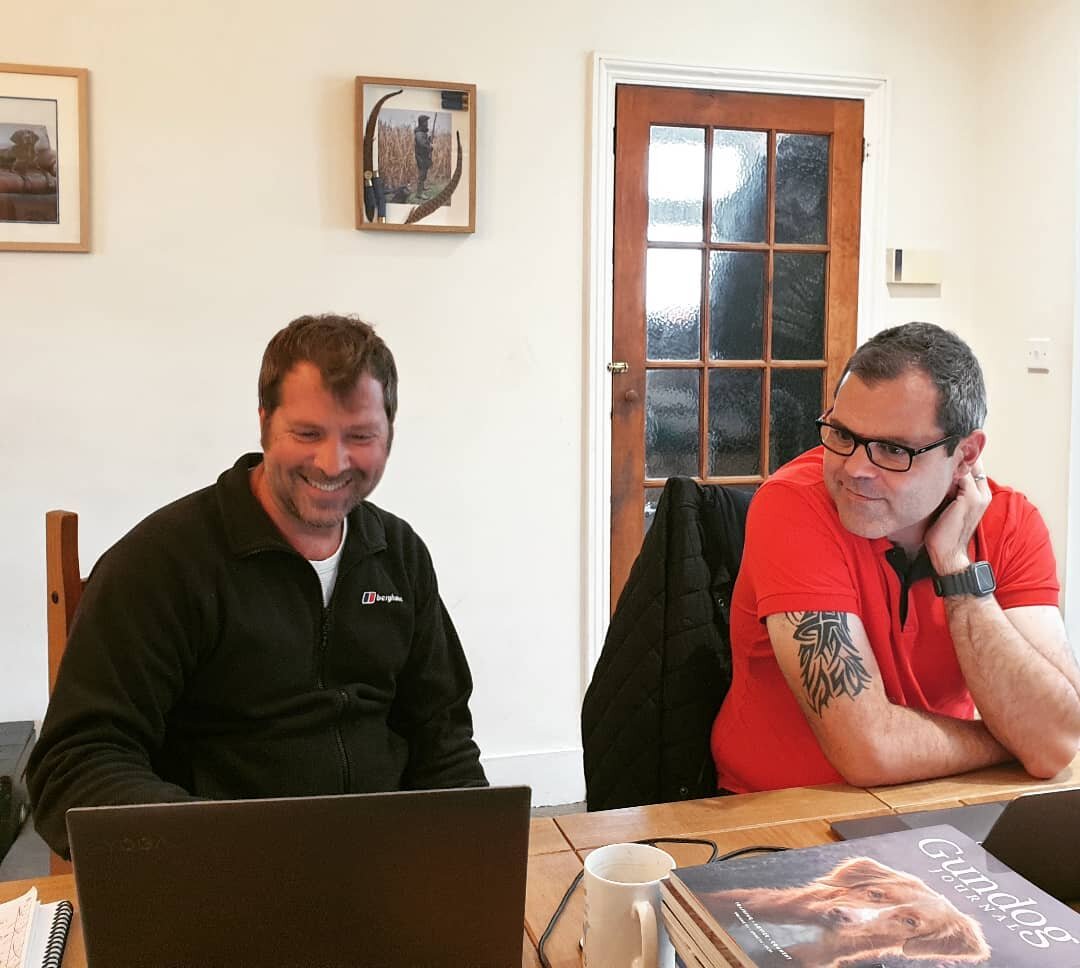 A rare Sunday afternoon indoors as Mr.D and the talented James of @blackgrousemedia doing tech stuff as the final pieces of our brand new website(s) are put together...

#media #websitedesign #familydogservices #blackgrousemedia #websitelaunch #newwe