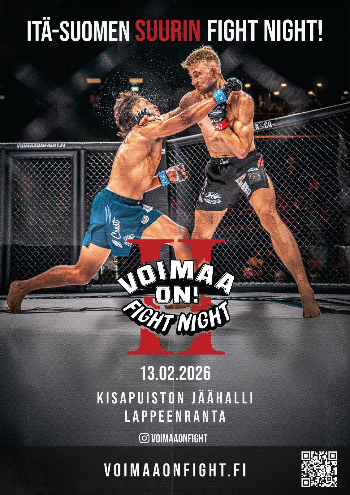 La 3.2.2027 Voimaa on! Fight Night 2 Lappeenranta
