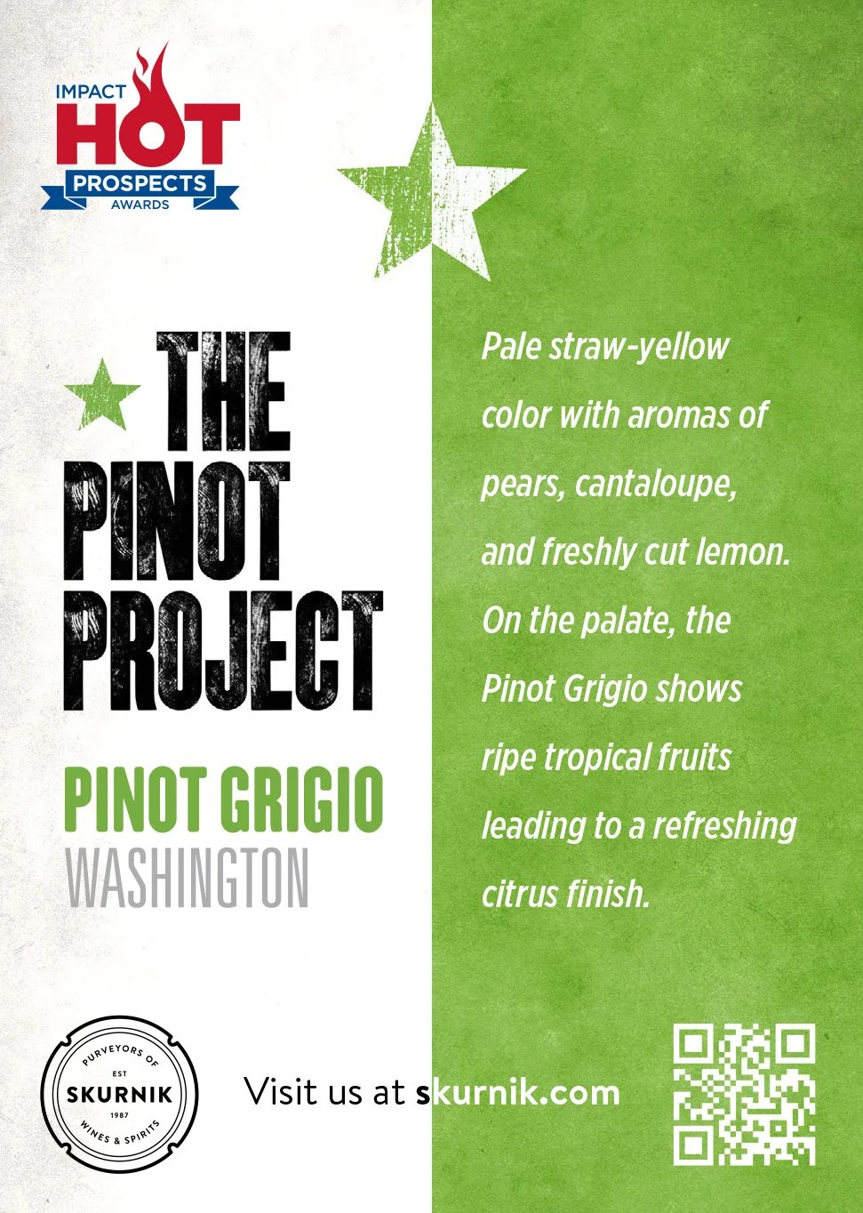 PINOT GRIGIO, 'WASHINGTON' Shelftalker