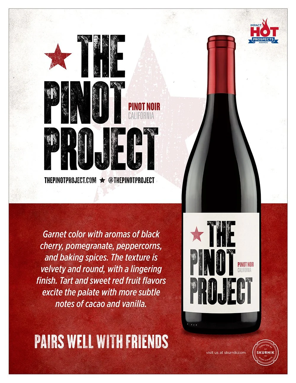 PINOT NOIR, 'CALIFORNIA' case card