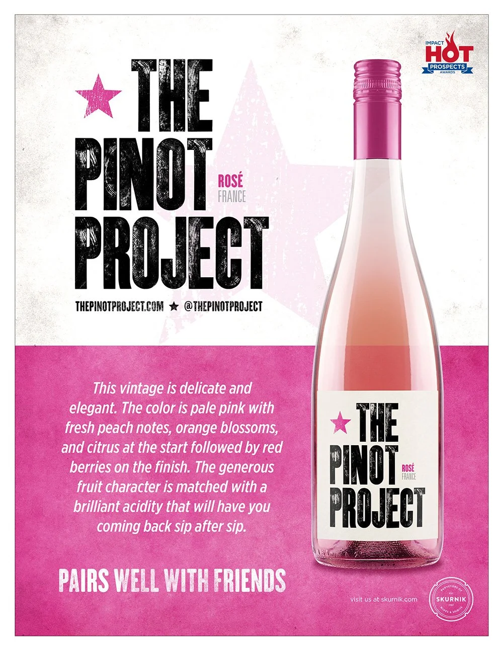 ROSÉ of PINOT NOIR, 'FRANCE' case card