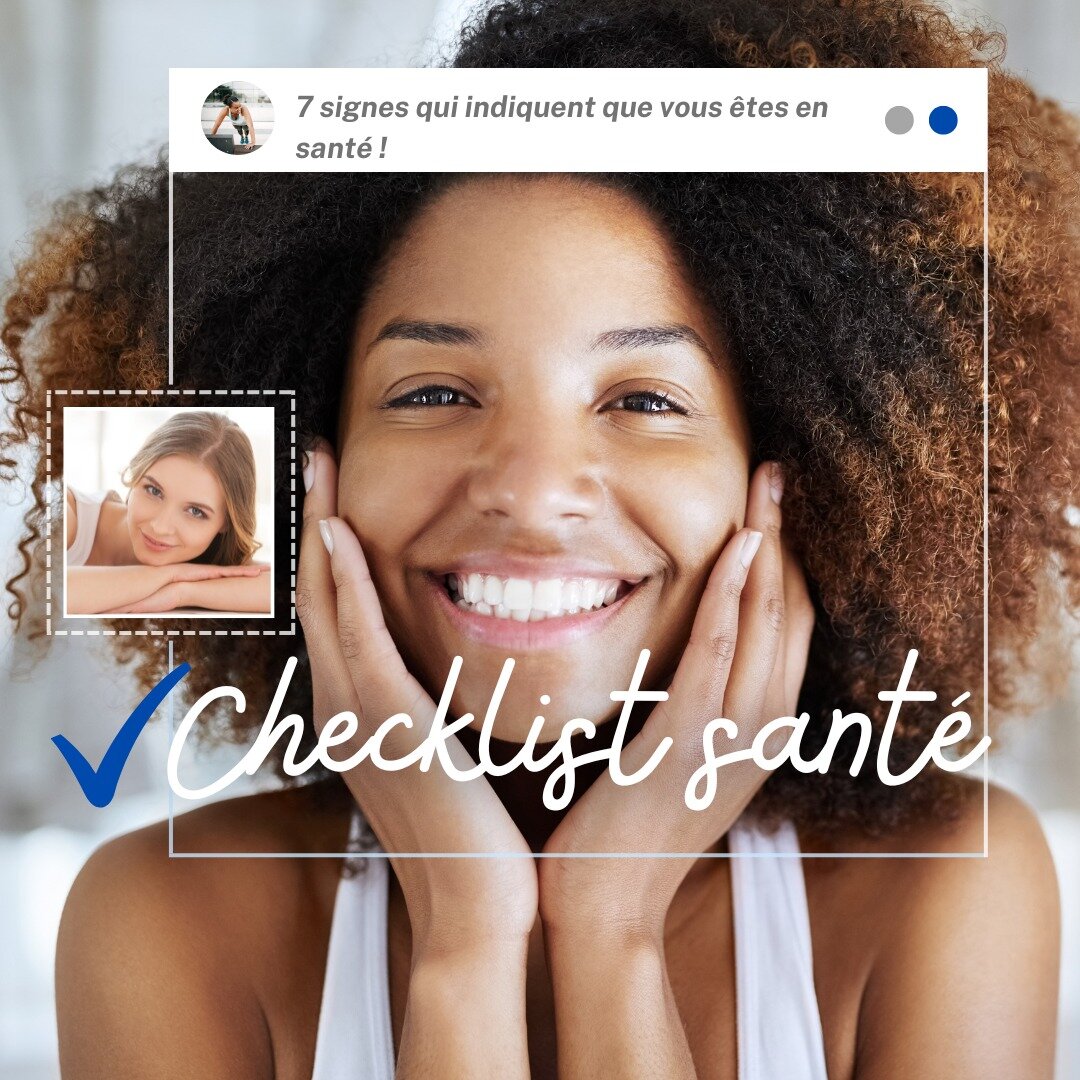 Checklist Sant&eacute; 2023 🙃:

✅Une urine claire : C'est un signe qui prouve que vous vous hydratez comme il faut et que vous &eacute;liminez correctement les toxines. 
✅Un bon sommeil : Vous vous r&eacute;veillez en pleine forme apr&egrave;s votre